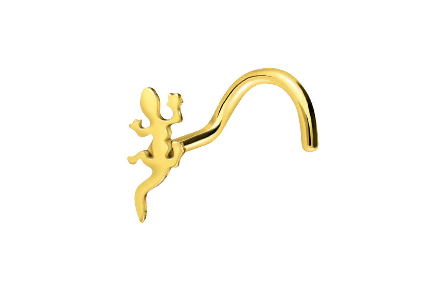 Chirurgenstahl Nasenstecker Spirale GECKO