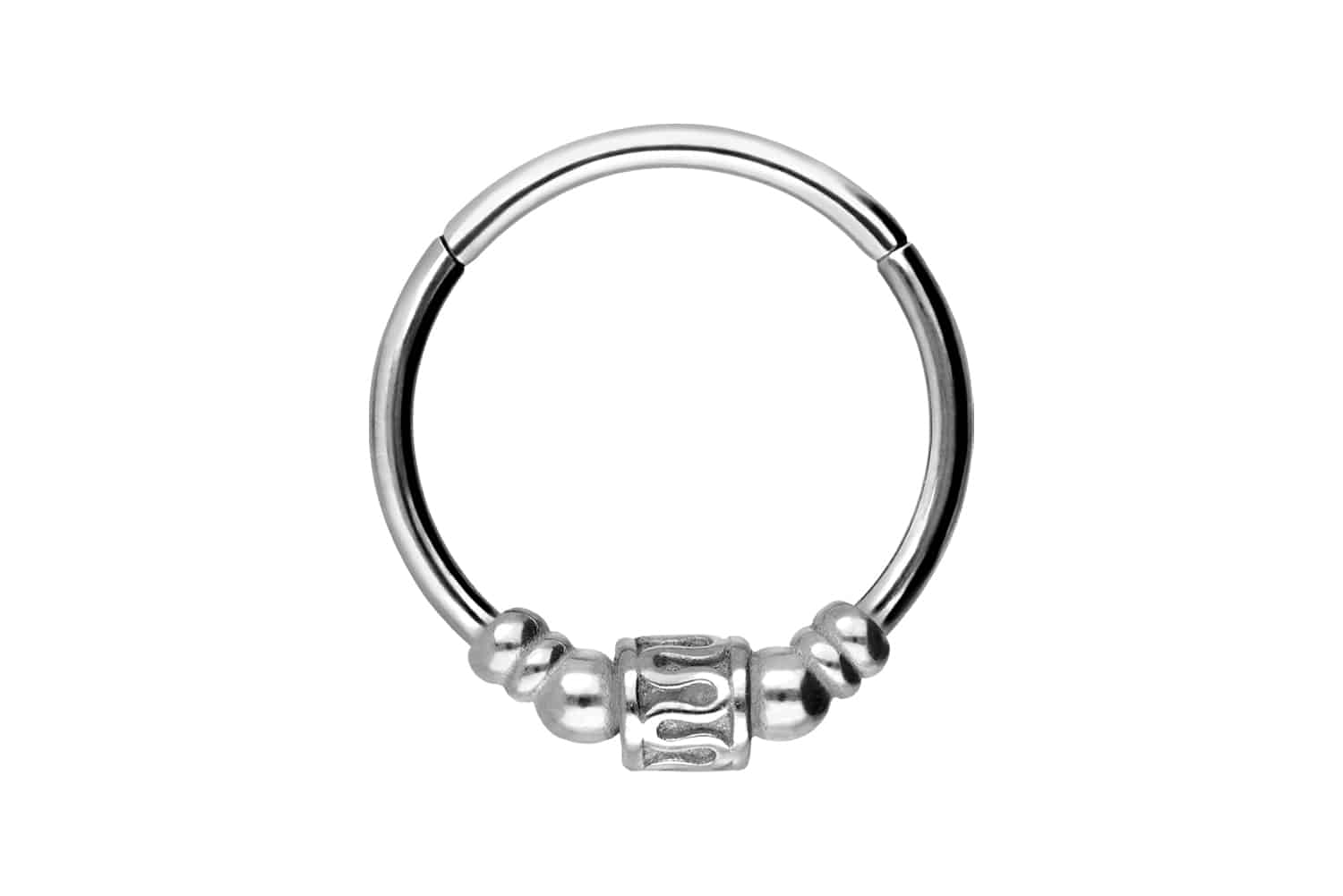 Chirurgenstahl Segmentring Clicker ETHNO-DESIGN