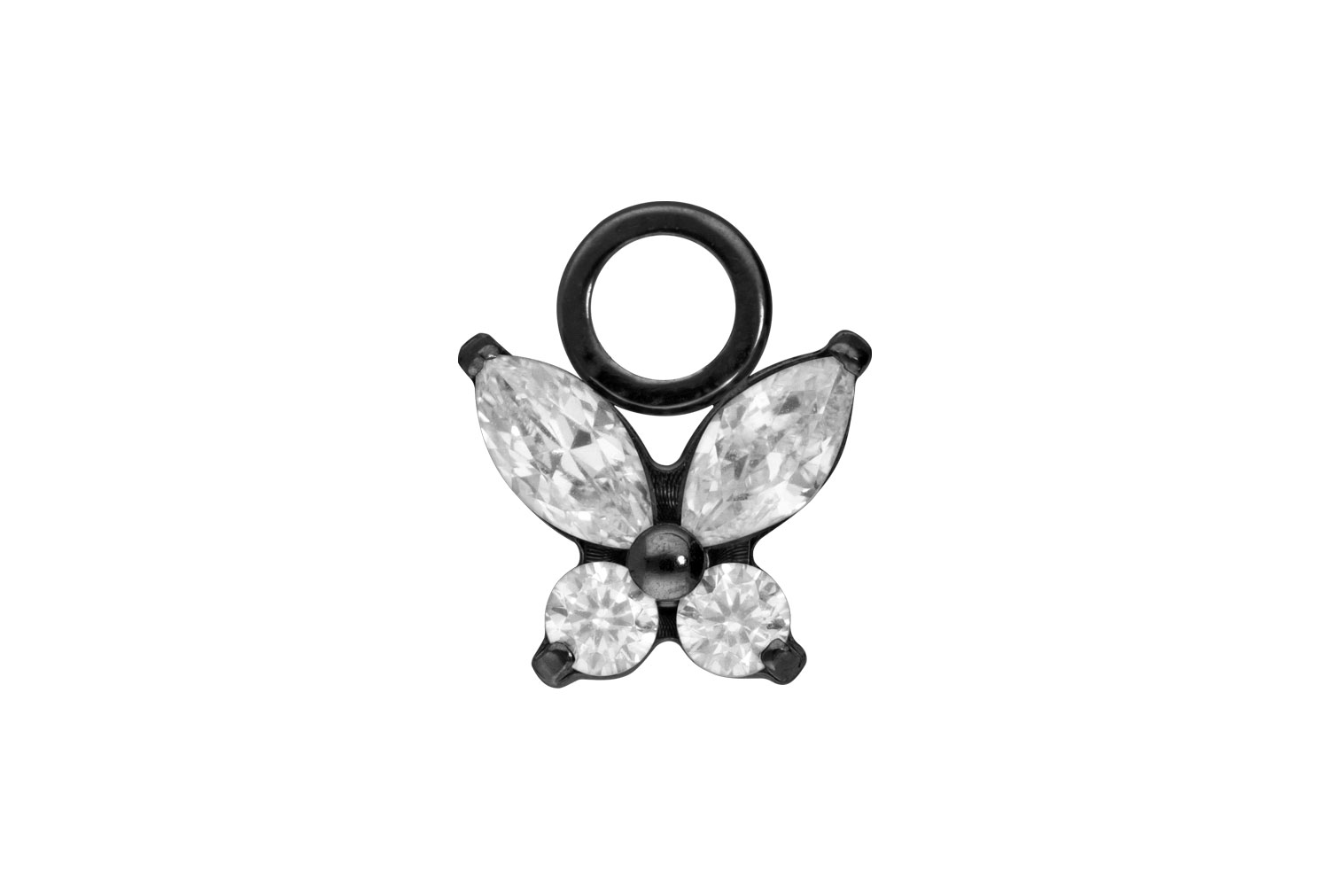 Titan Anhänger für Clicker KRISTALLSCHMETTERLING