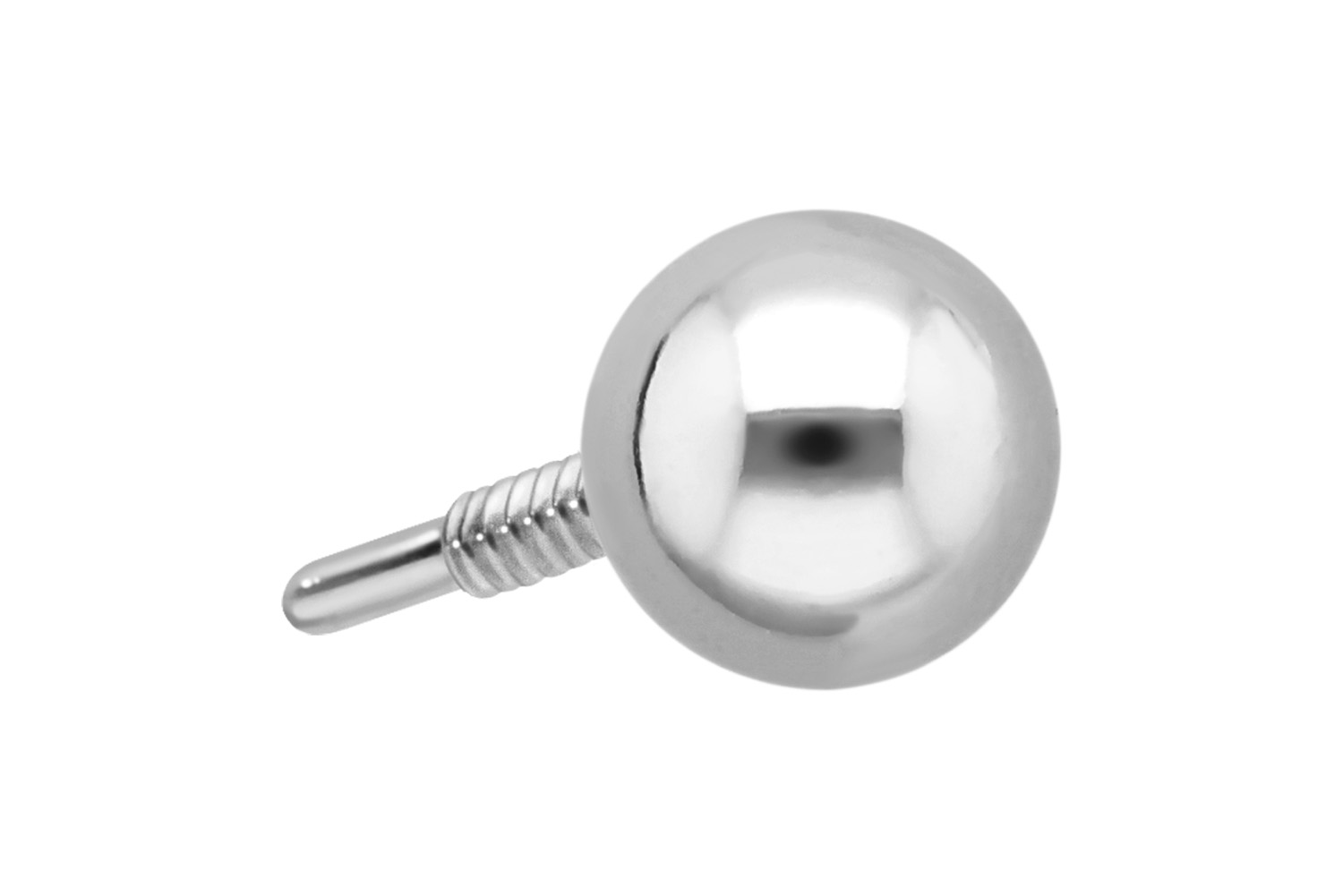 925er Silber Schraubkugel mit Außengewinde