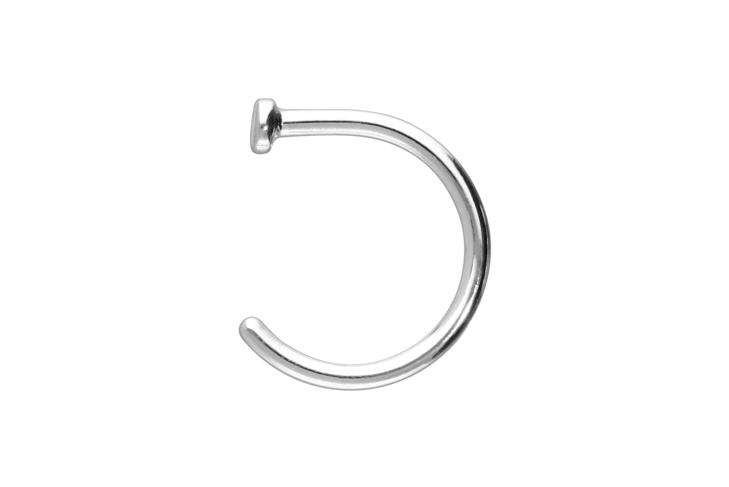 14/18 carat gold nose ring open PLATE