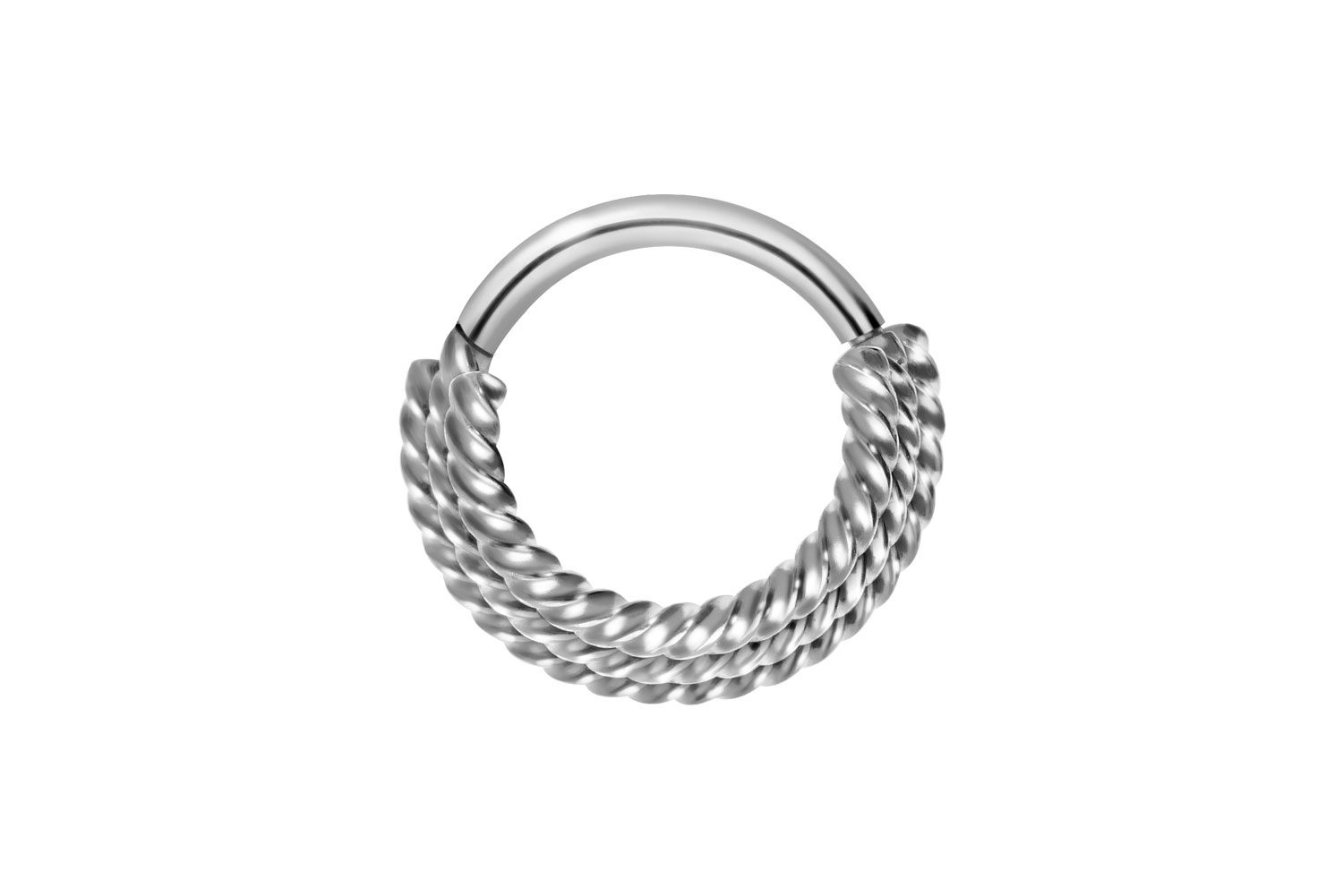 Chirurgenstahl Segmentring Clicker 3 GEDREHTE RINGE