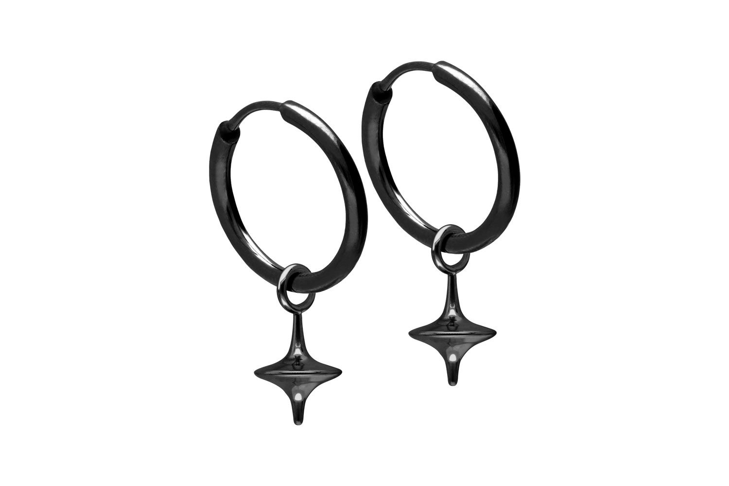 Surgical steel ear clicker creoles SPINNING TOP