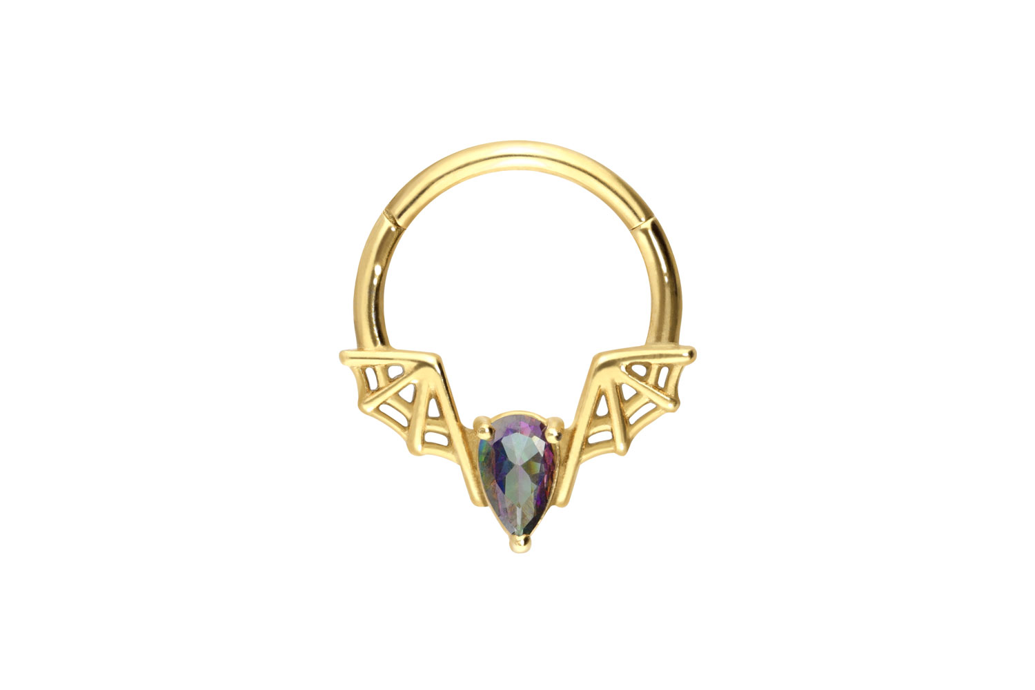 Chirurgenstahl Segmentring Clicker FLEDERMAUS