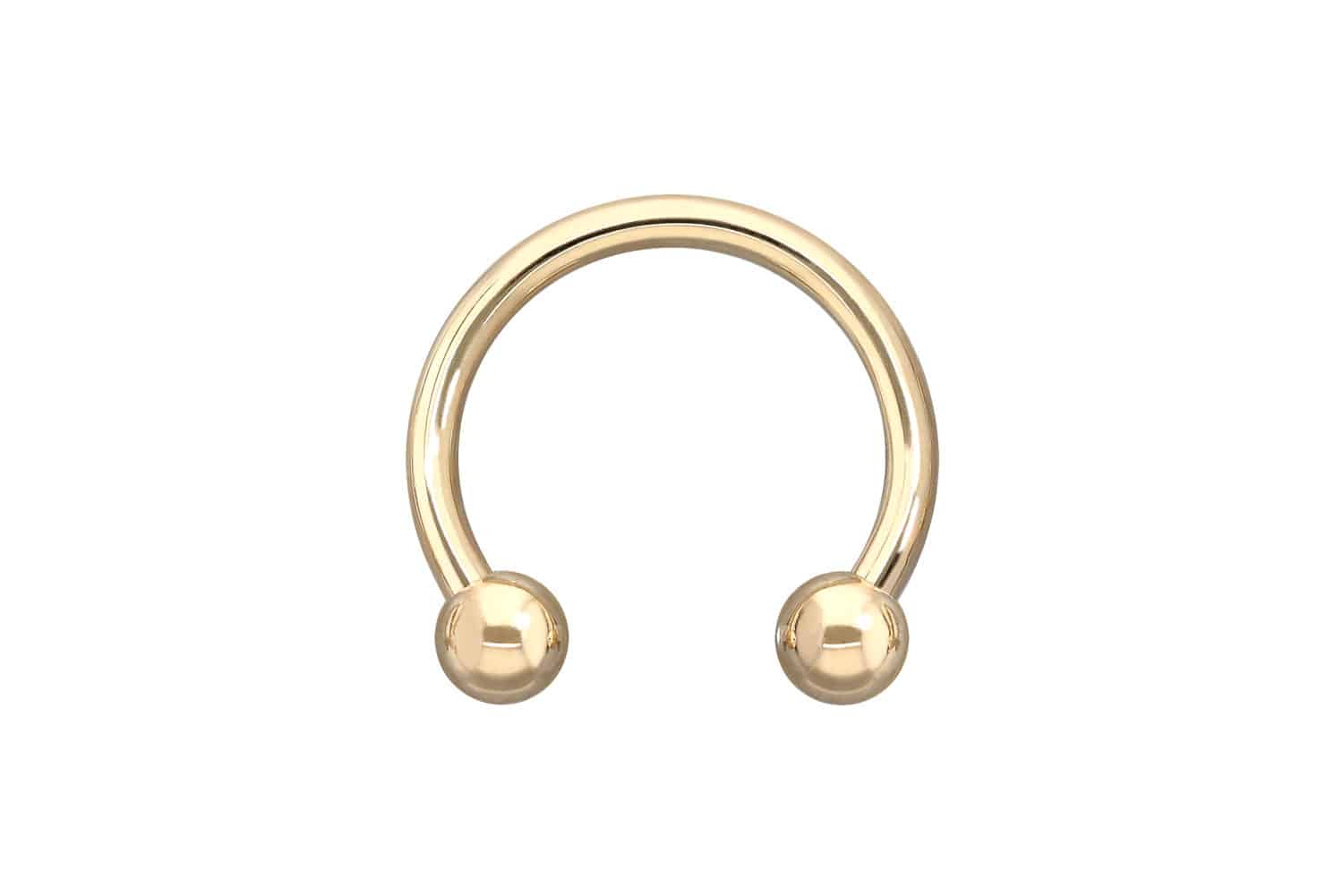 14/18 Karat Gold Hufeisenring