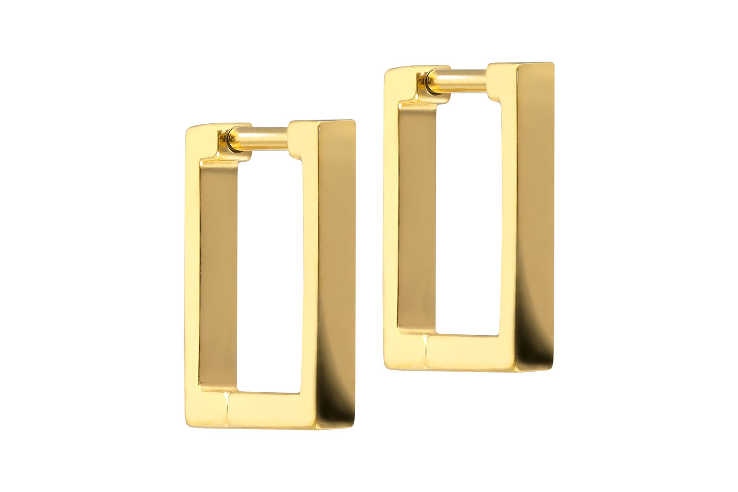 Titan Ohrclicker Creolen QUADRAT