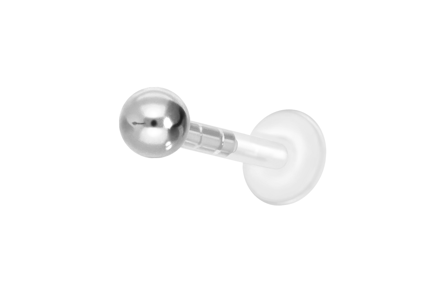 PMFK Labret mit Plug-in System + CHIRURGENSTAHL-KUGEL