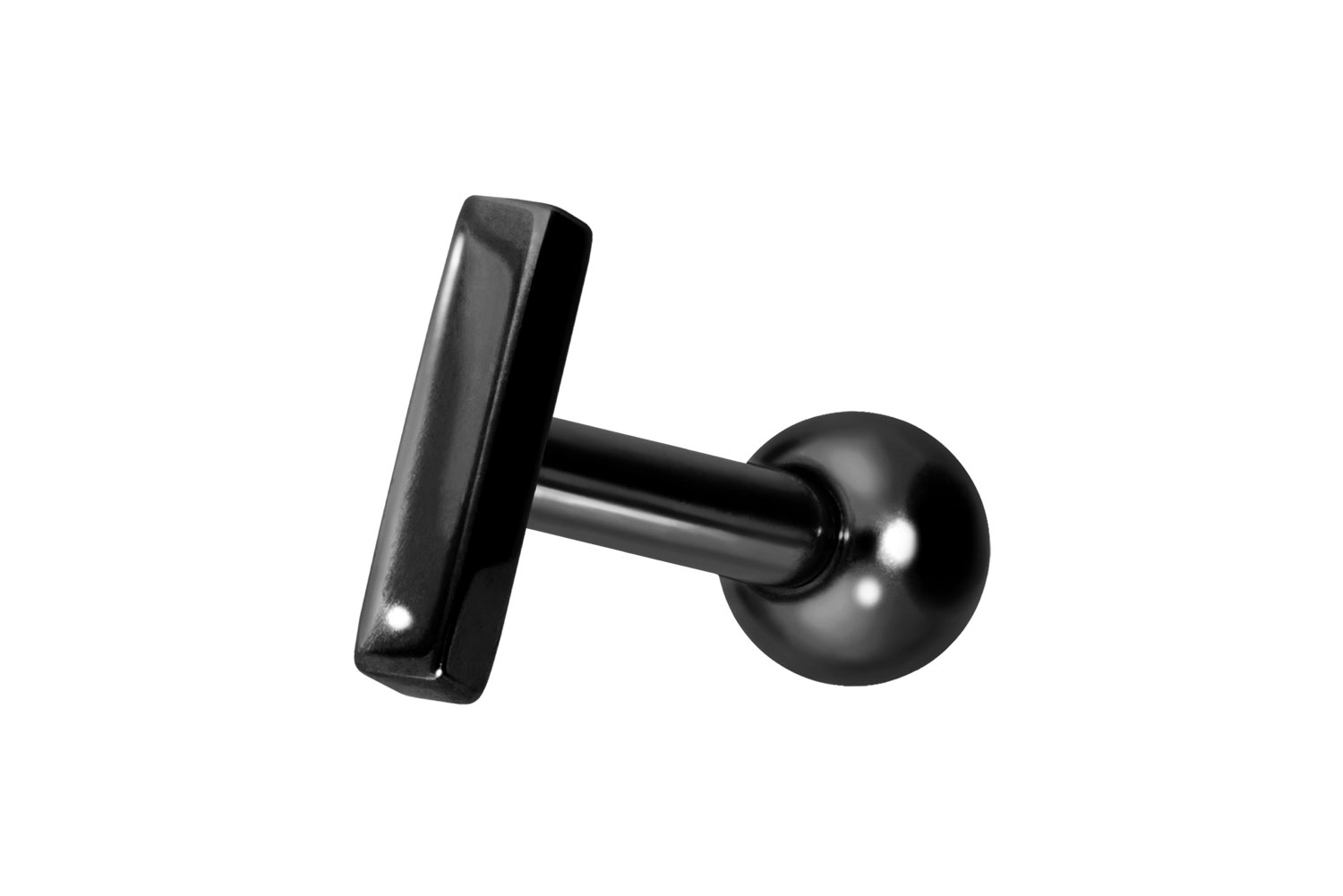 Titanium ear piercing with internal thread BAR