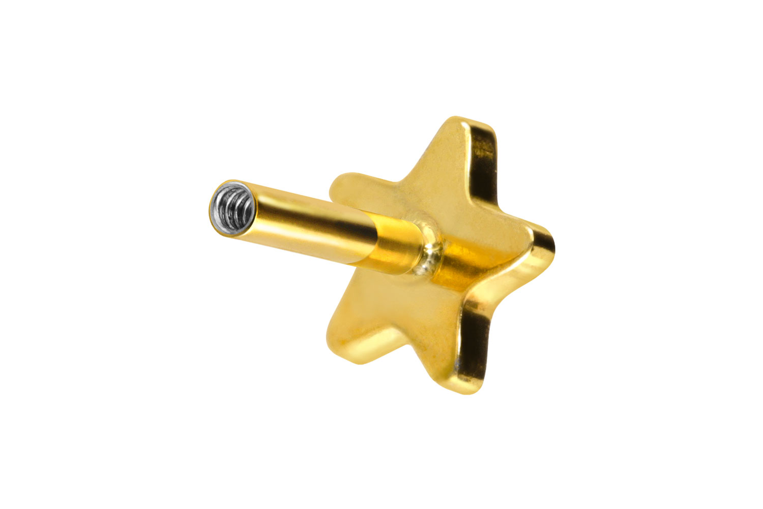 Titan Labret mit Innengewinde ohne Kugel STERN