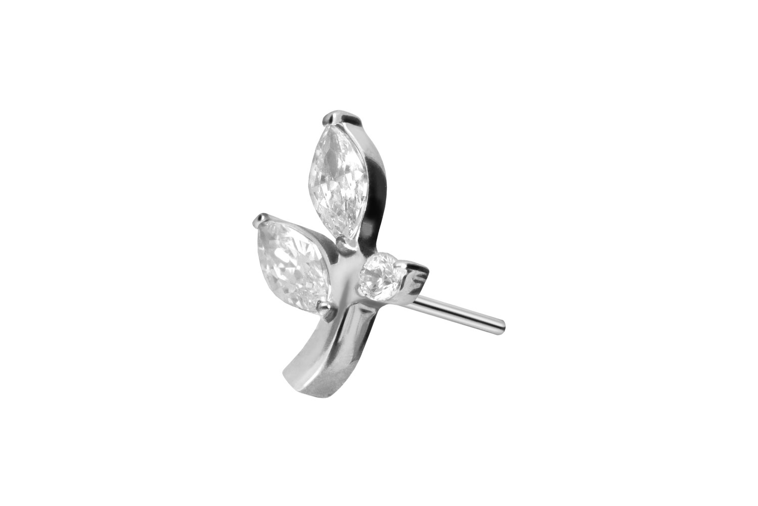 Titan Aufsatz mit Push Pin KRISTALLZWEIG