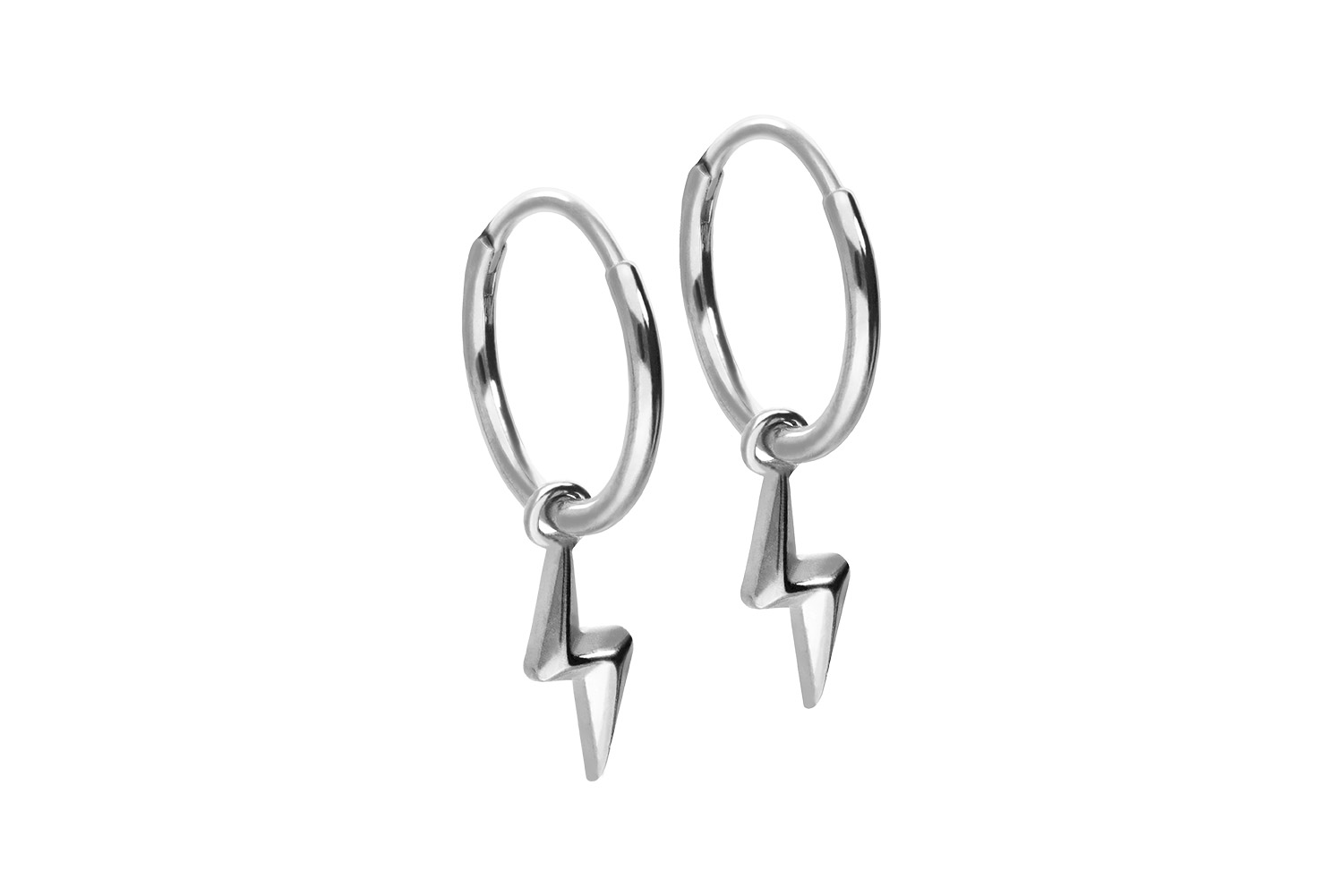 Surgical steel ear clicker creoles LIGHTNING