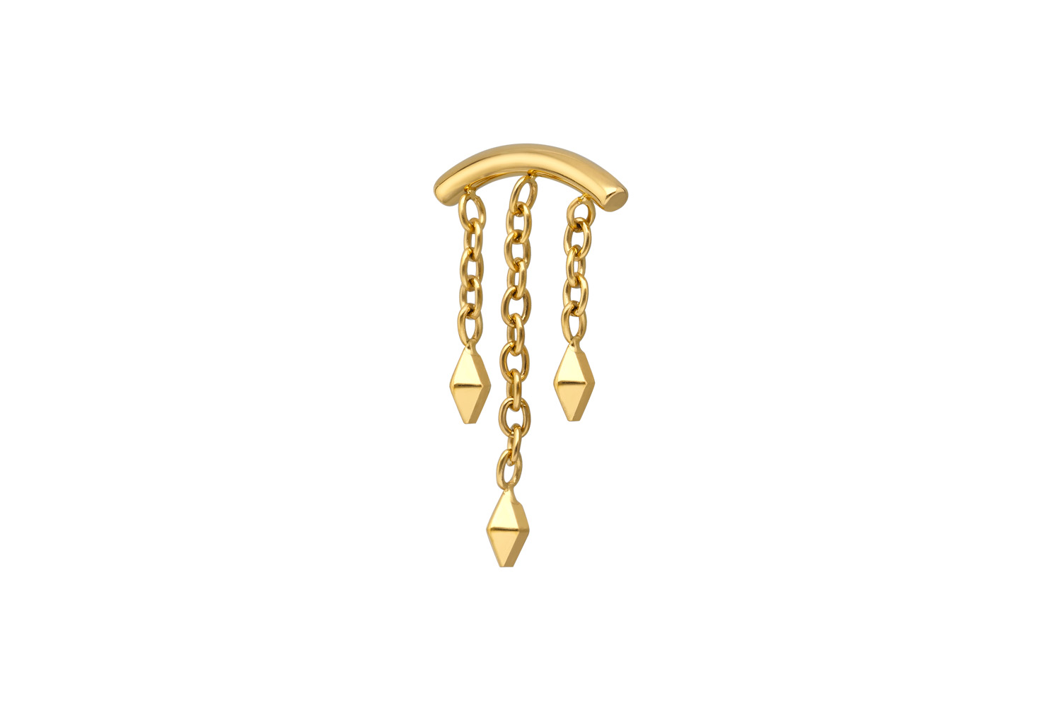 Titanium screw-in attachment with external thread WIND CHIME