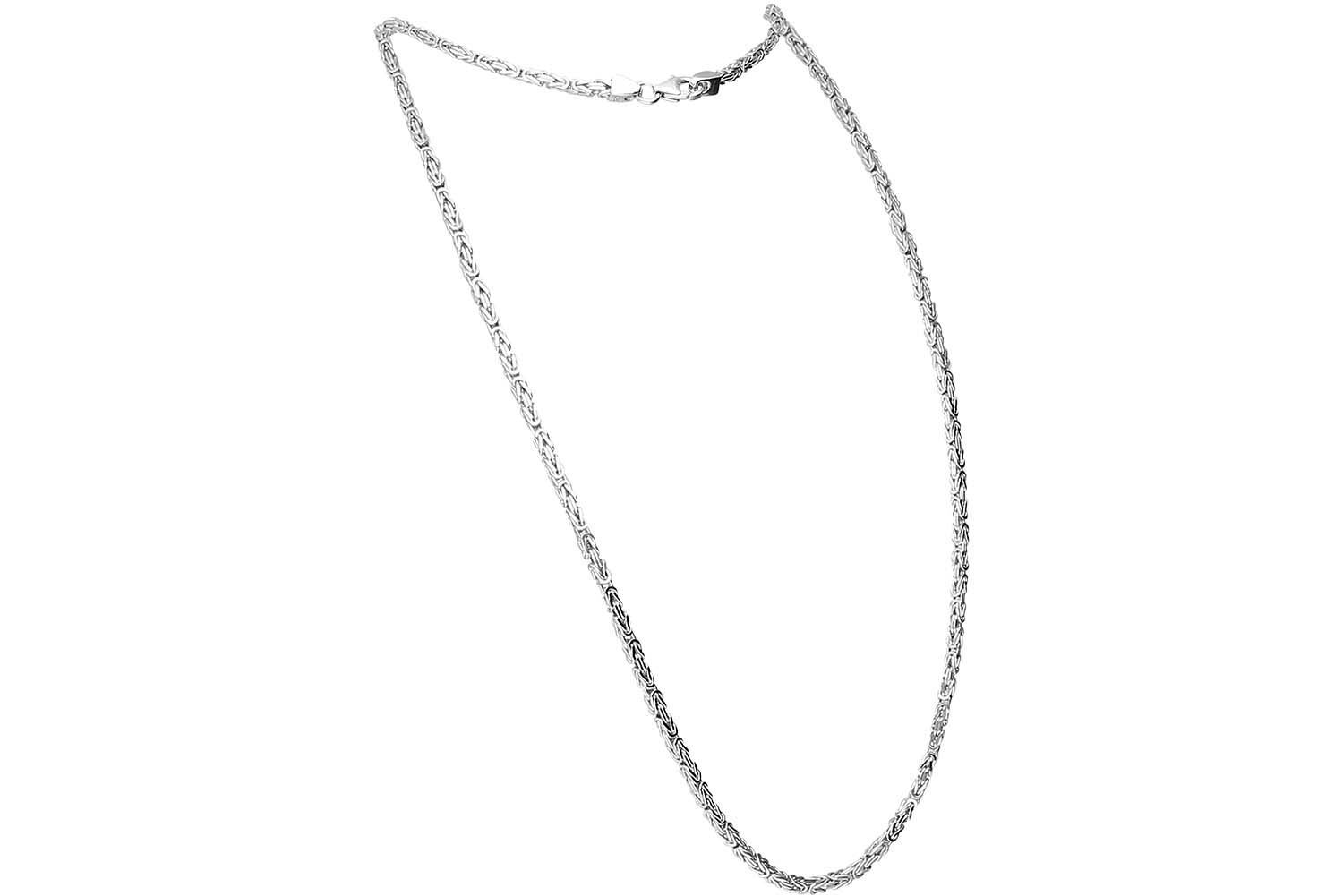 925er Silber Königskette rhodiniert / vergoldet