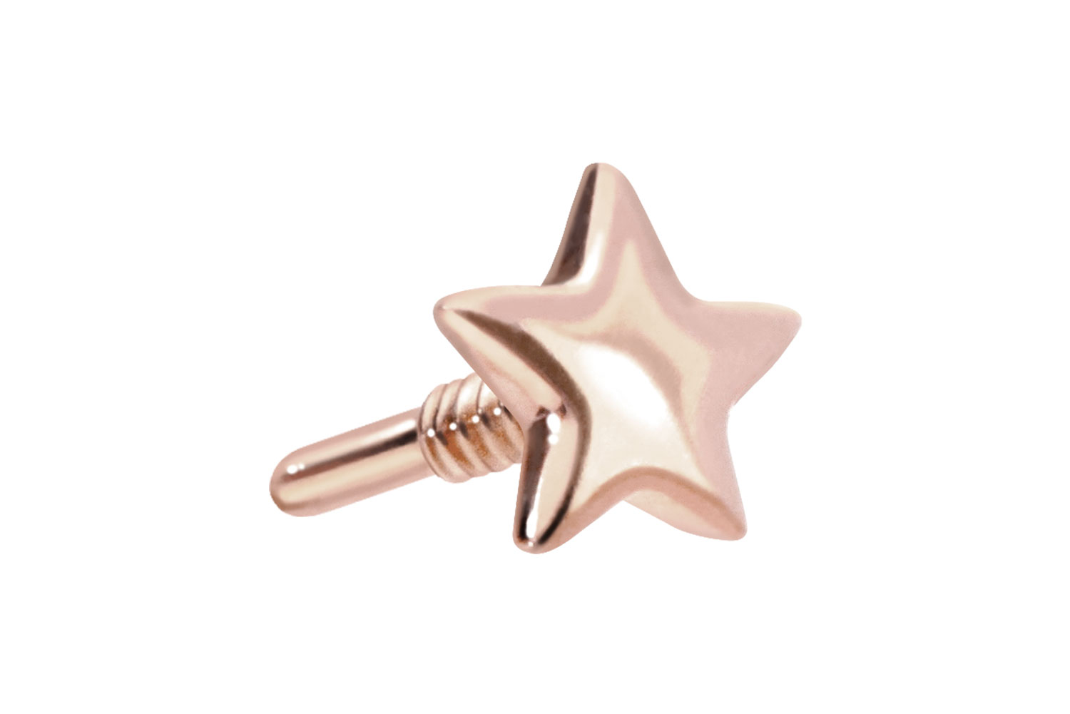 14 carat gold screw-in attachment with external thread STAR