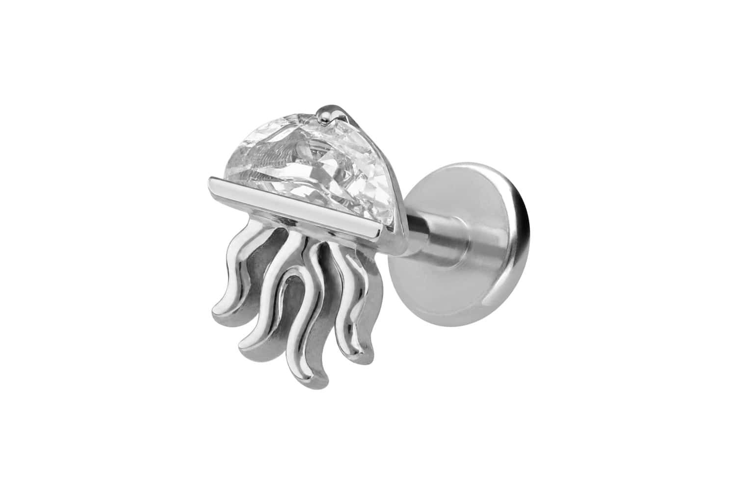 Titan Labret mit Innengewinde QUALLE