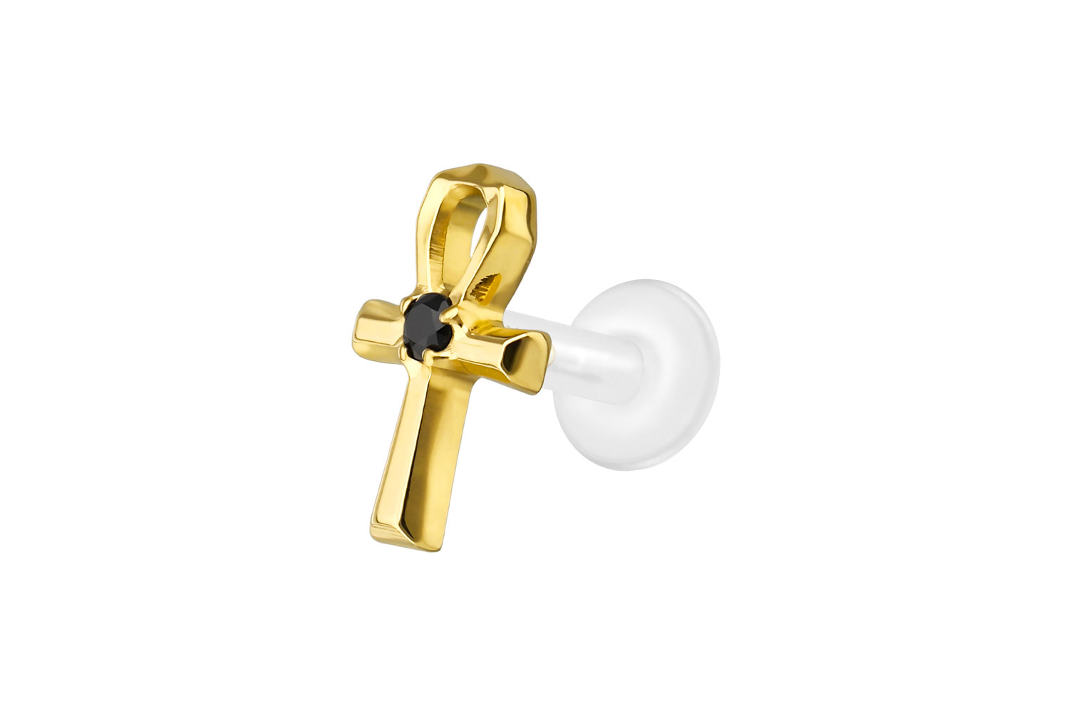 PTFE labret with internal thread + titanium attachment ANKH