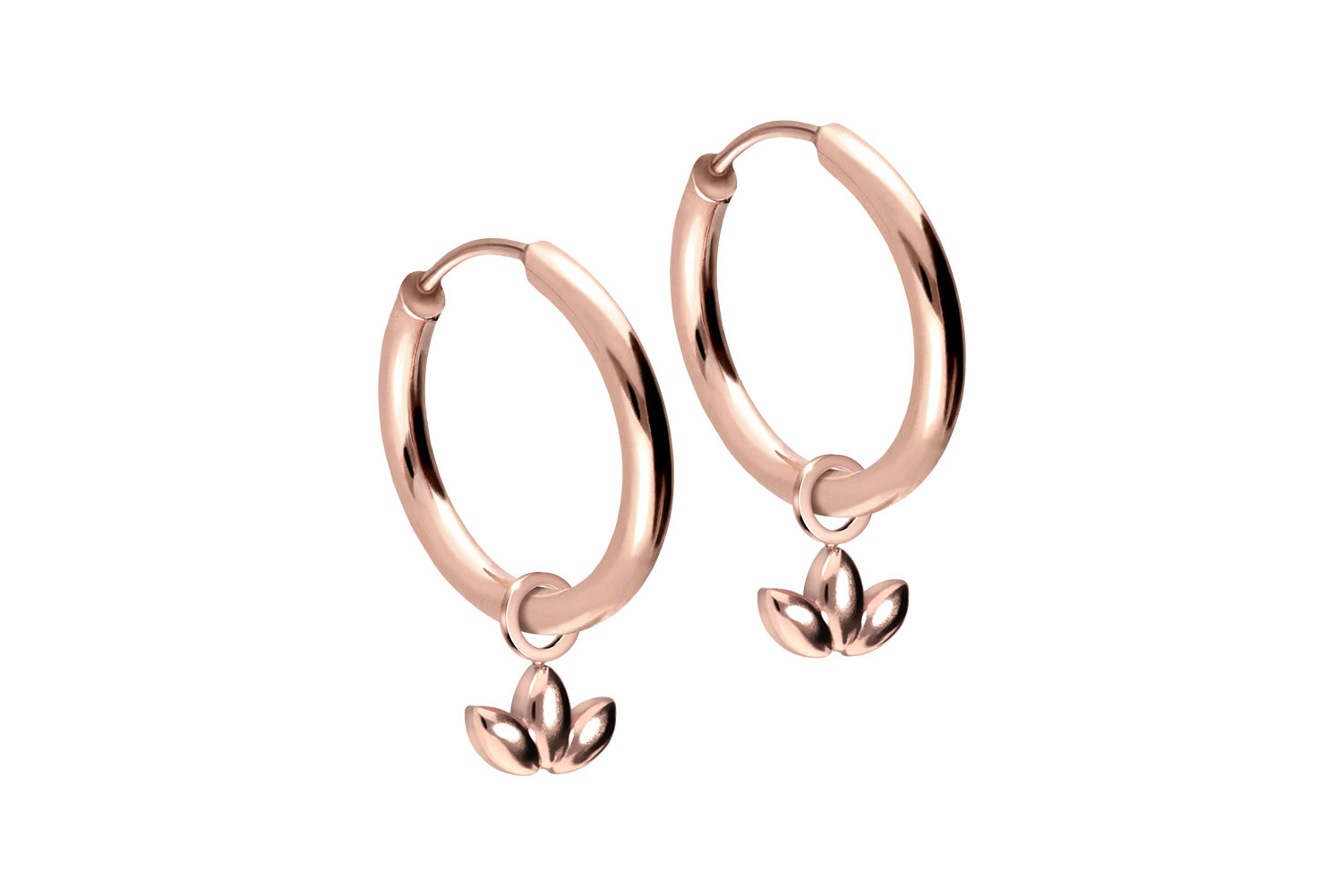 Chirurgenstahl Ohrclicker Creolen LOTUSBLÜTE