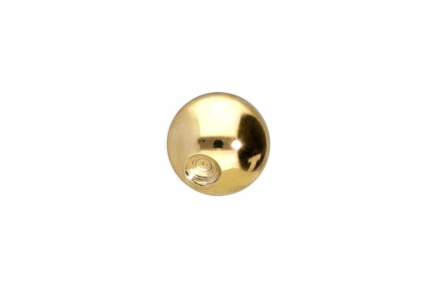 14/18 Karat Gold Klemmkugel