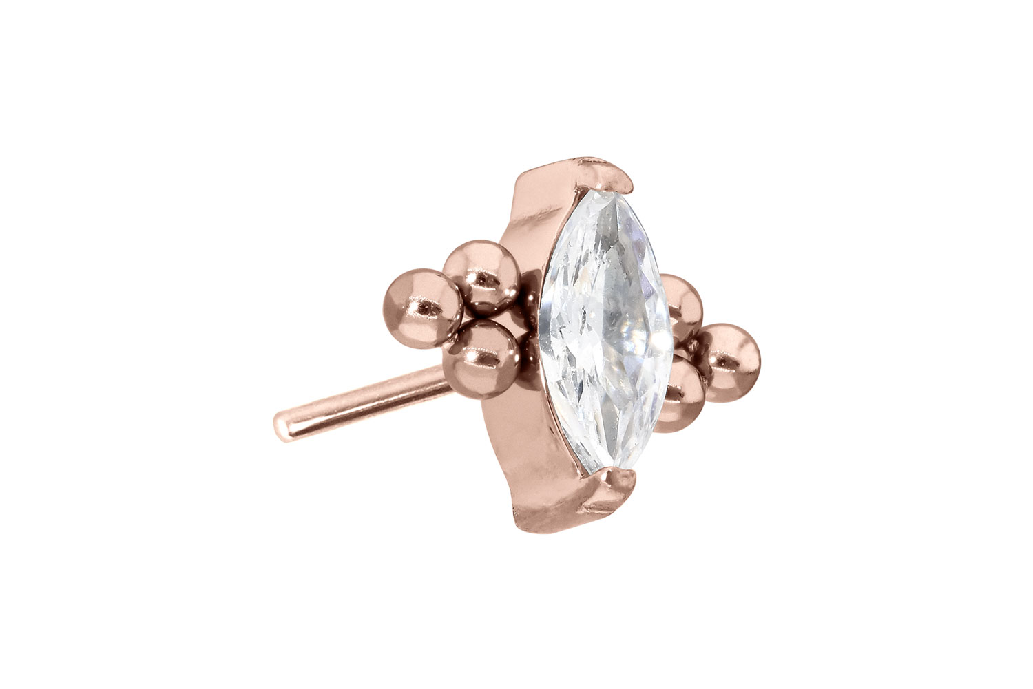 Titan Aufsatz mit Push Pin KRISTALLTROPFEN + 6 KUGELN