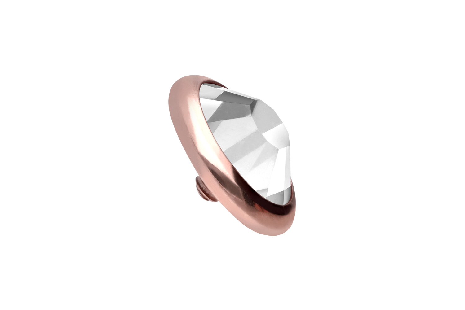 Titan Dermal Anchor Aufsatz DISC + KRISTALL
