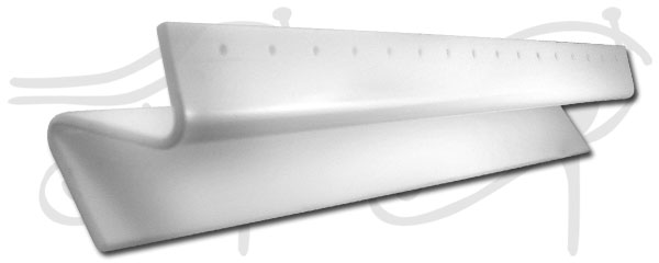 Acryl Display für 16 Barbells weiß 30 x 4,0 cm SALE