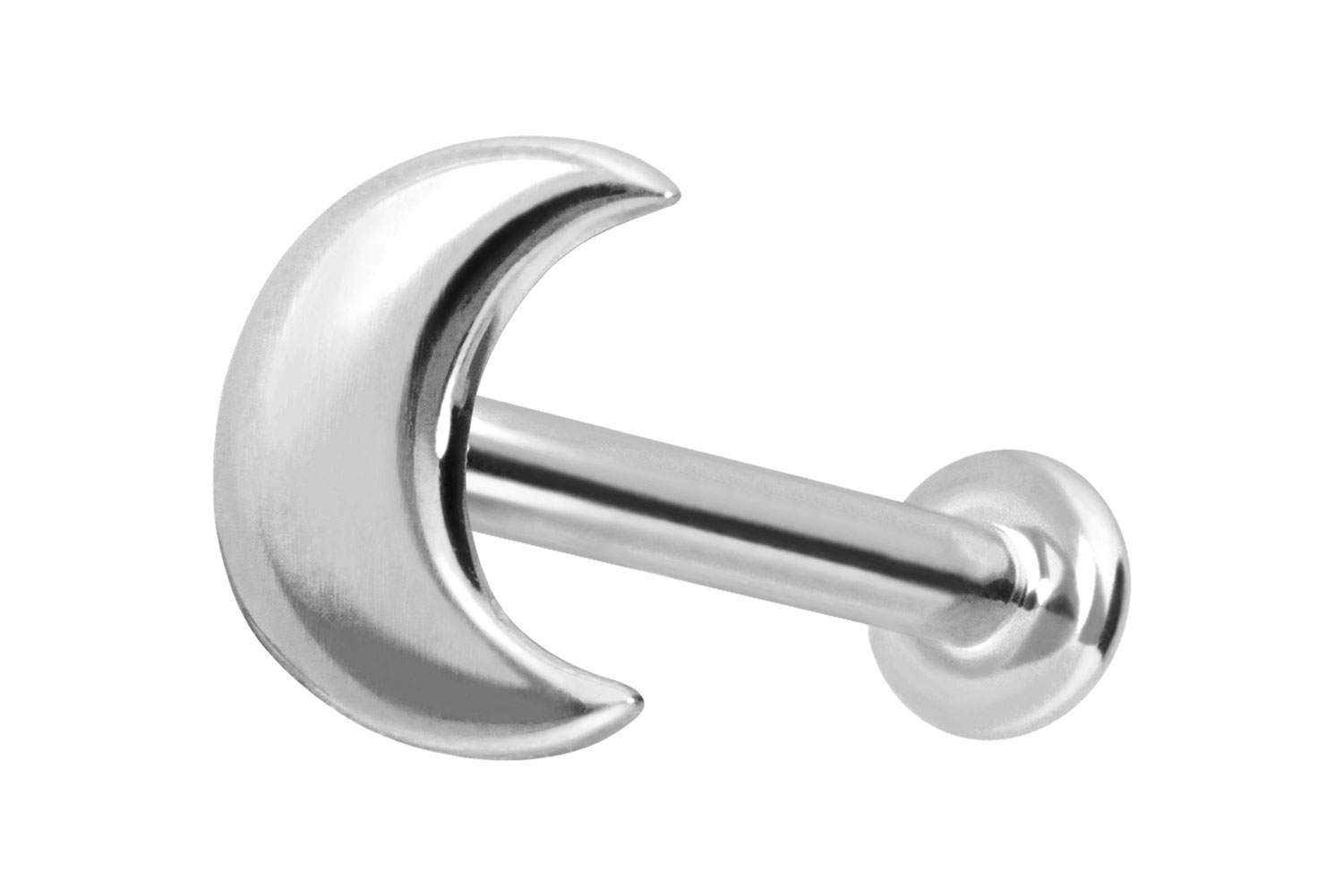 14 carat labret with internal thread MOON