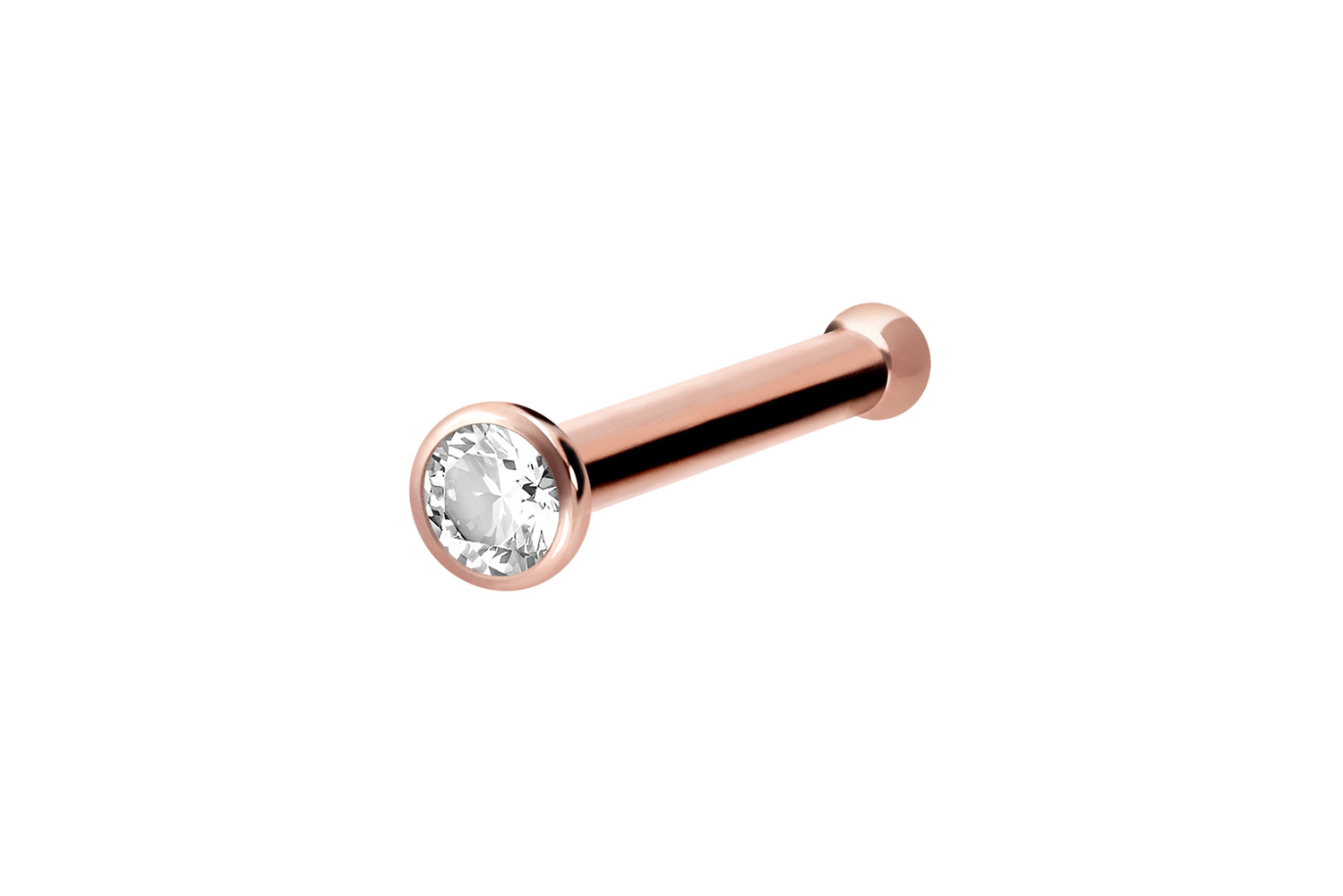 Chirurgenstahl Nasenstecker Pin KRISTALL