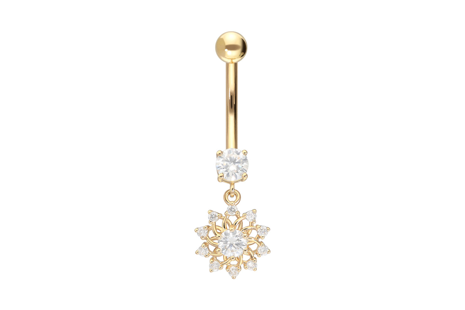 18 Karat Gold Bananabell MOISSANIT-BLUME