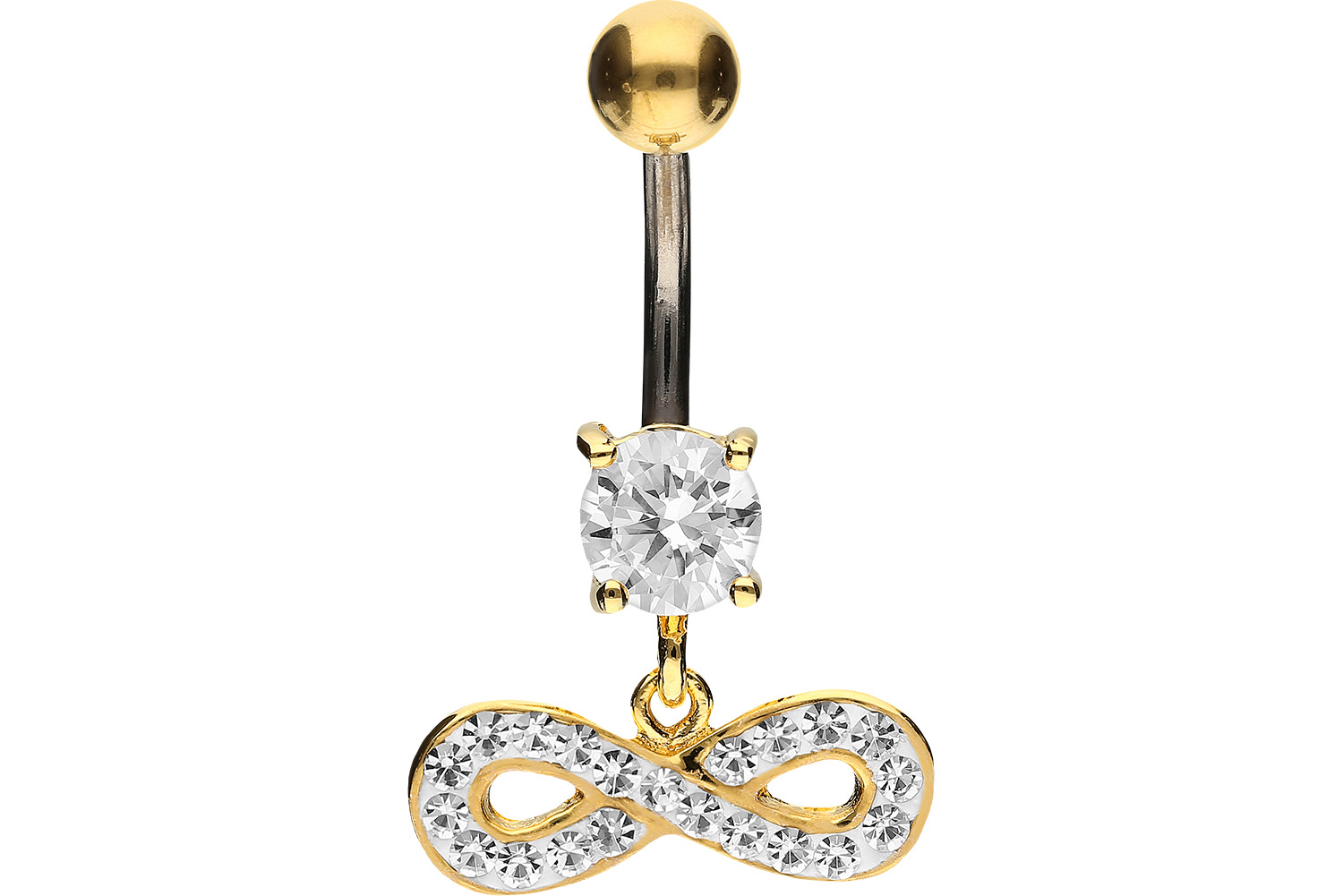 Titan Bananabell mit 925er Silber-Design UNENDLICHKEIT ++SALE++