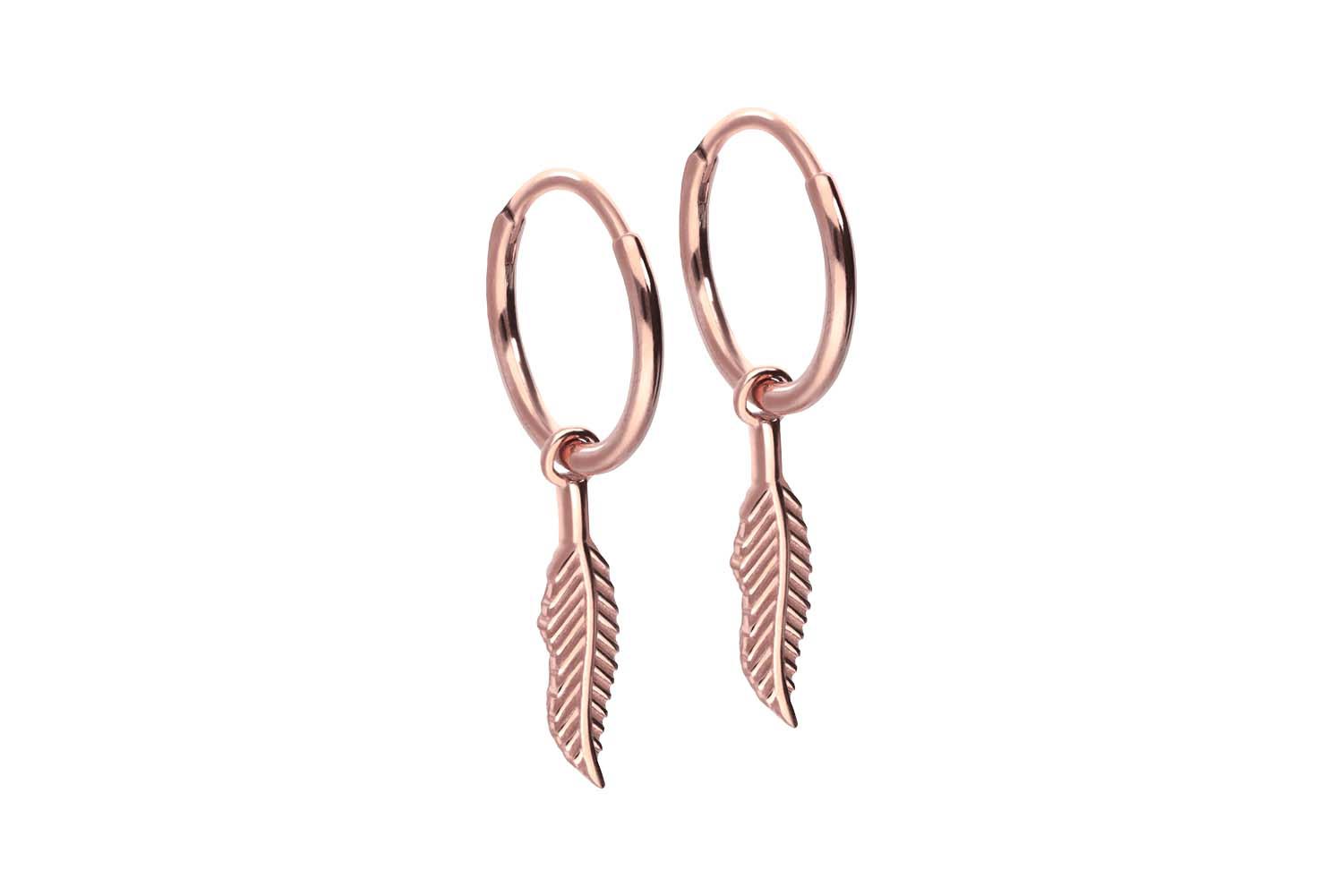 Chirurgenstahl Ohrclicker Creolen FEDER