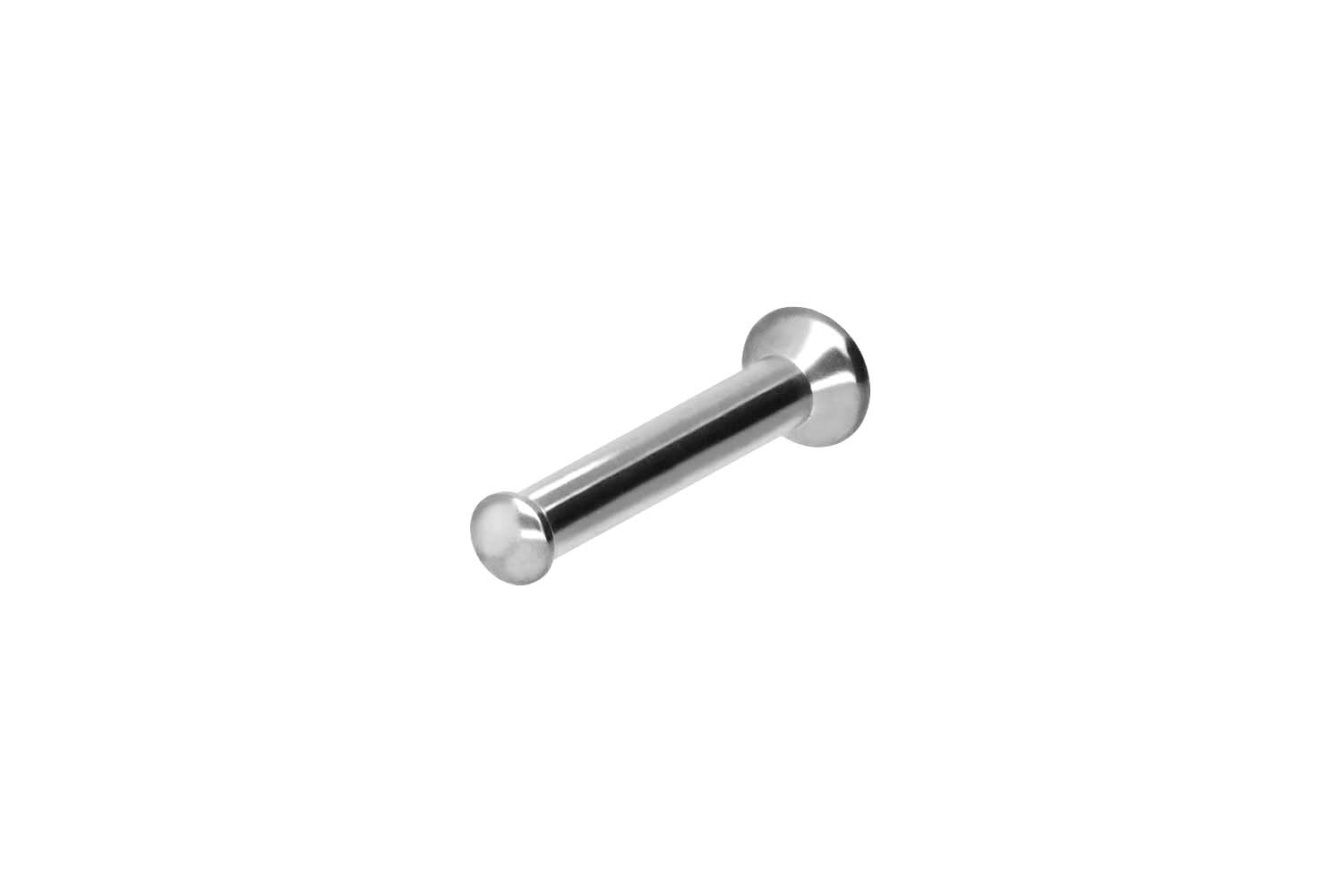Chirurgenstahl Triple Piercing Mini Labret mit Innengewinde FLAT-DISC