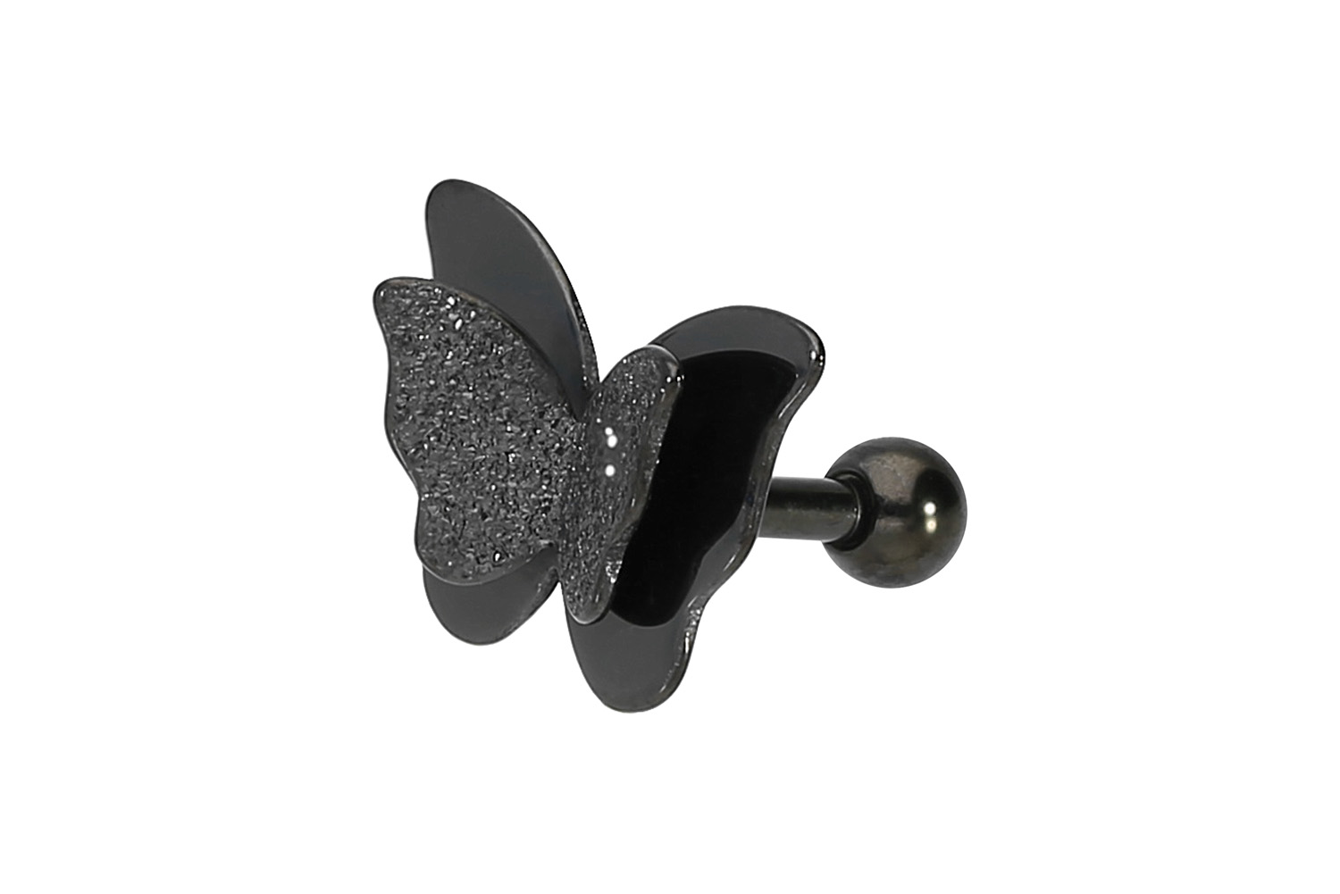 Chirurgenstahl Ohrpiercing SCHMETTERLING + DIAMANTOPTIK ++SALE++