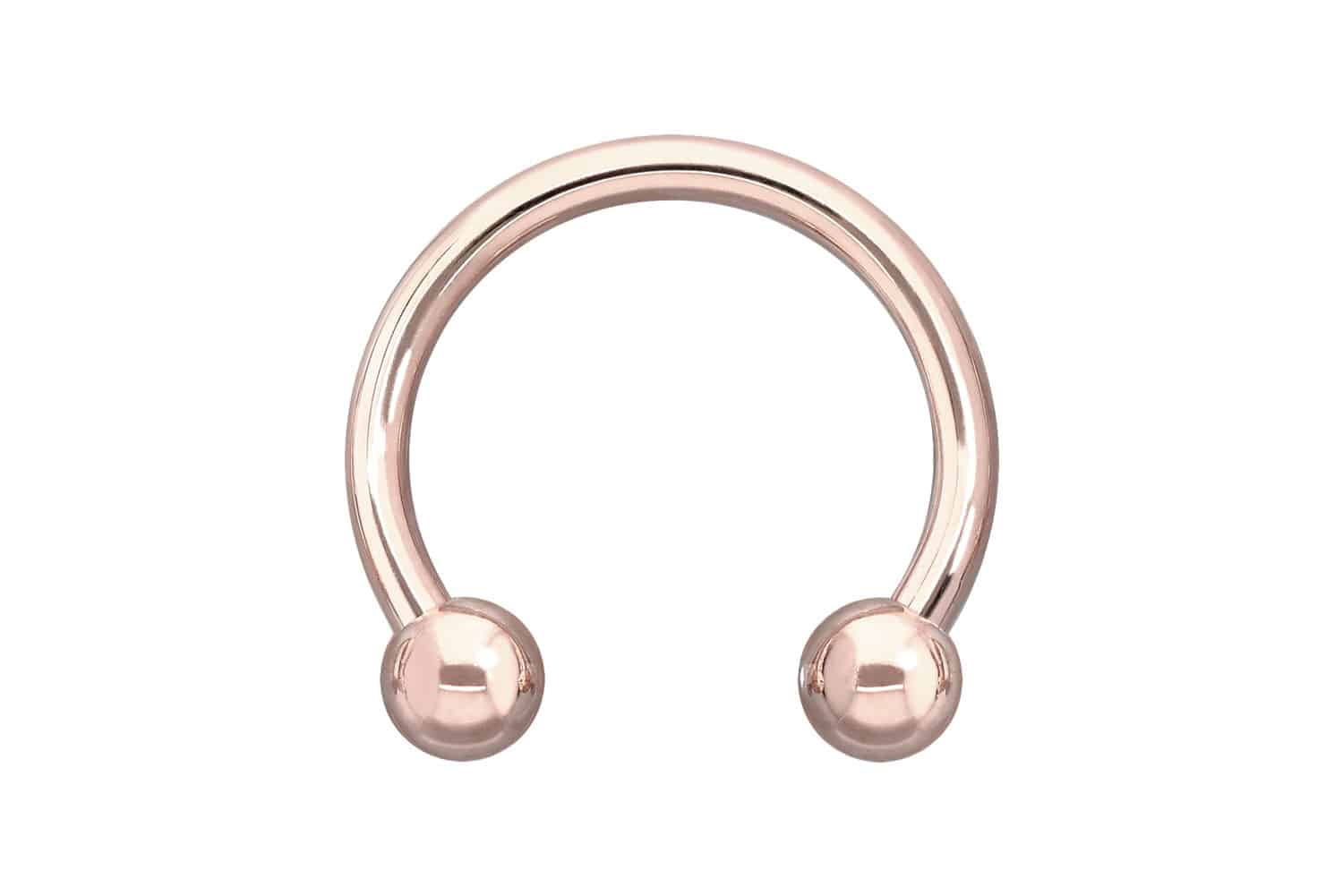 14/18 Karat Gold Hufeisenring