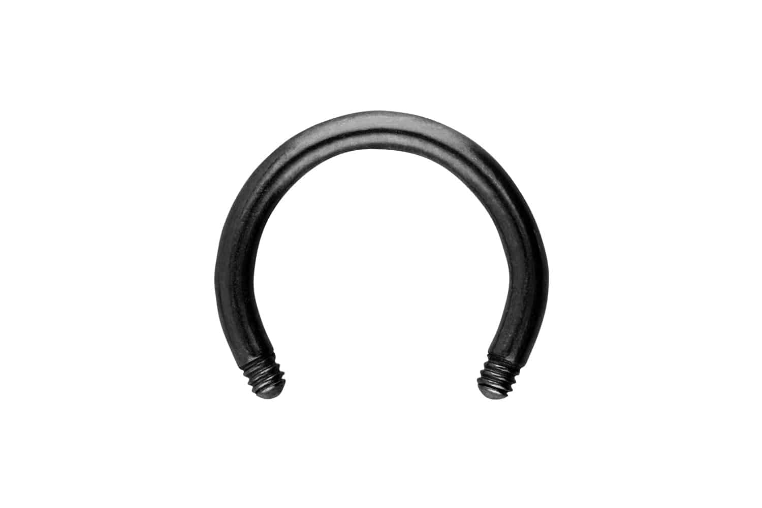 Titanium circular barbell without balls
