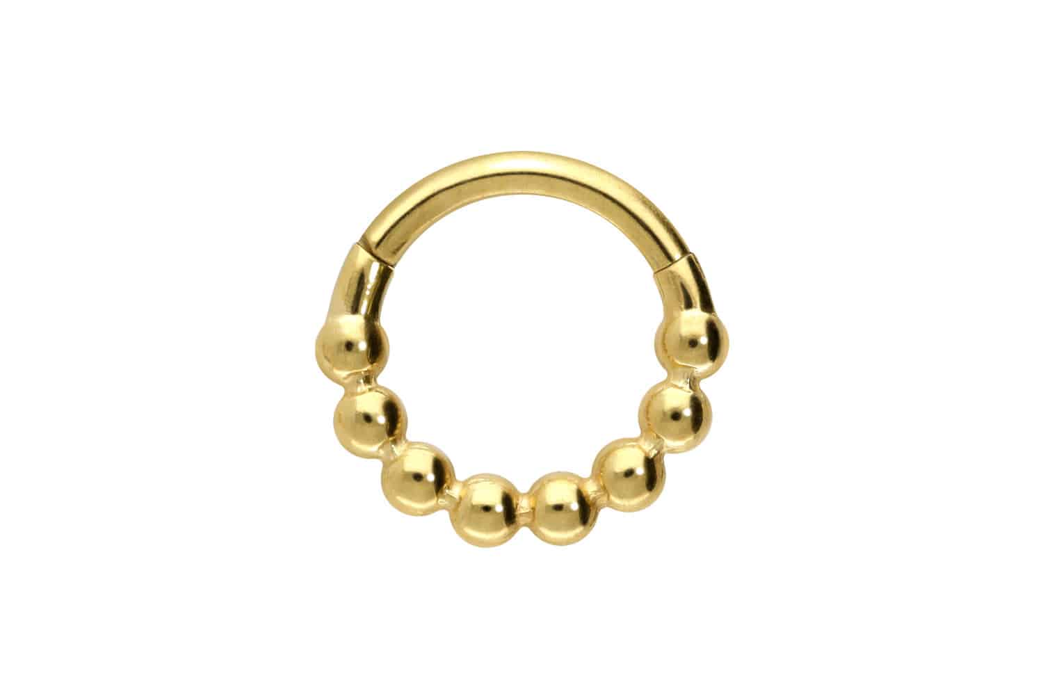 Chirurgenstahl Segmentring Clicker KUGELN