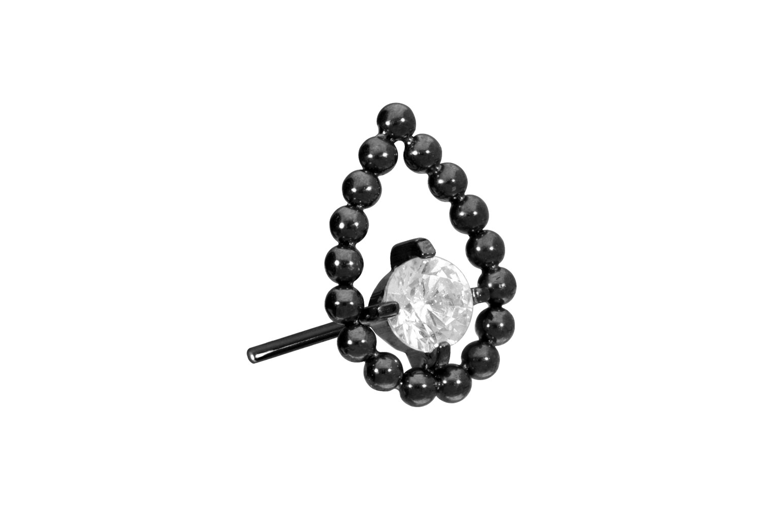 TItan Aufsatz mit Push Pin TROPFEN + KRISTALL