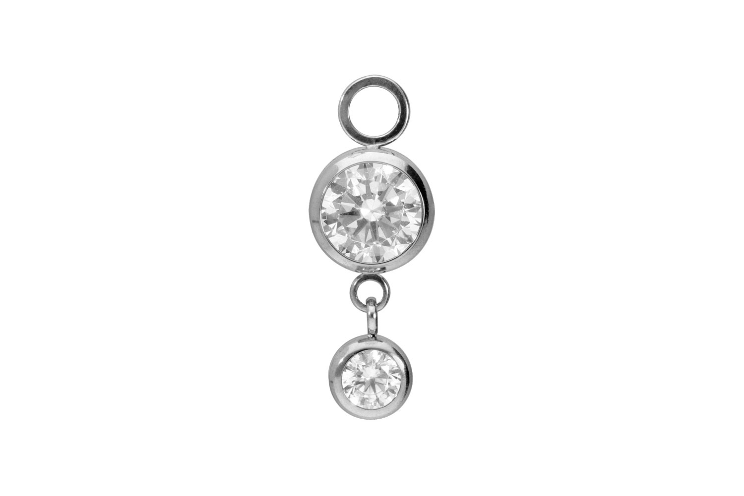 Titan Anhänger für Clicker 2 RUNDE KRISTALLE