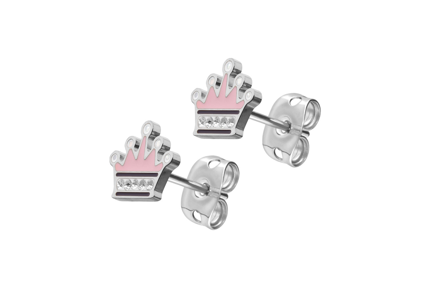 Titan Ohrstecker KRONE
