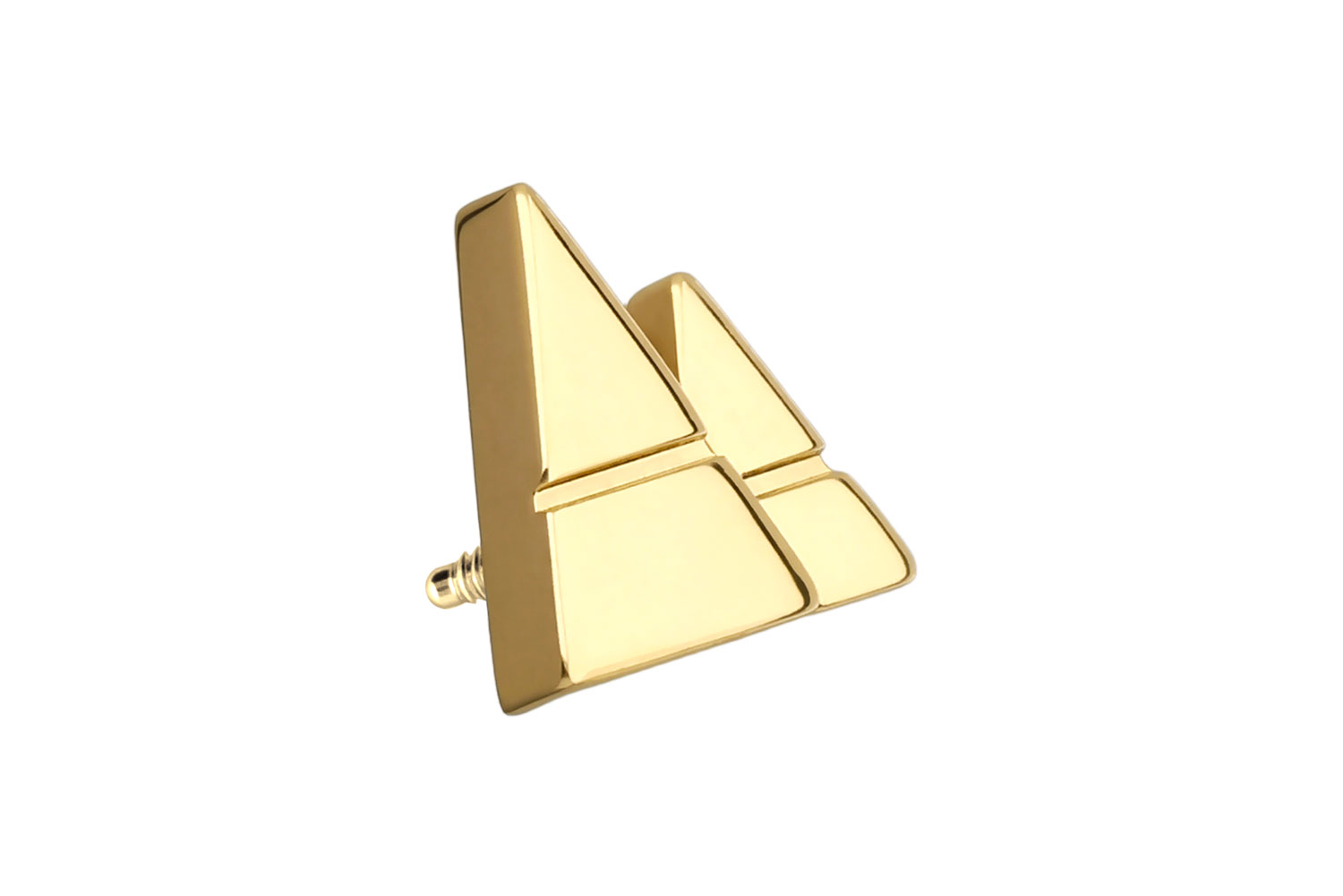 Titanium screw-in attachment with external thread 2 PYRAMIDS