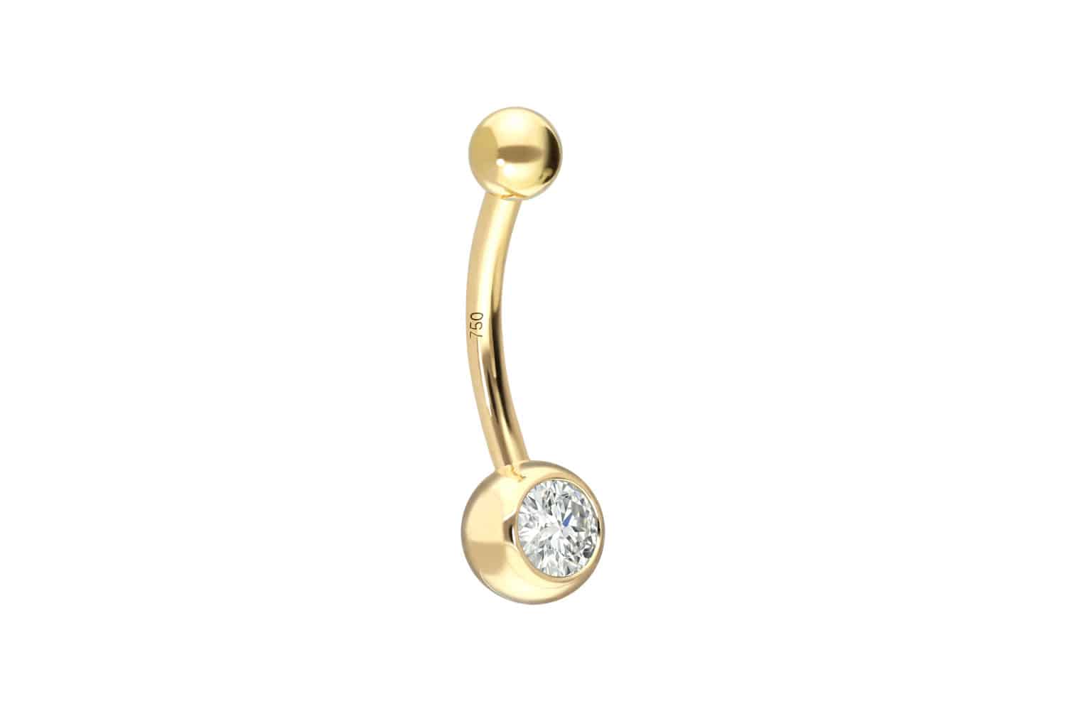18 Karat Gold Mini Bananabell DIAMANT