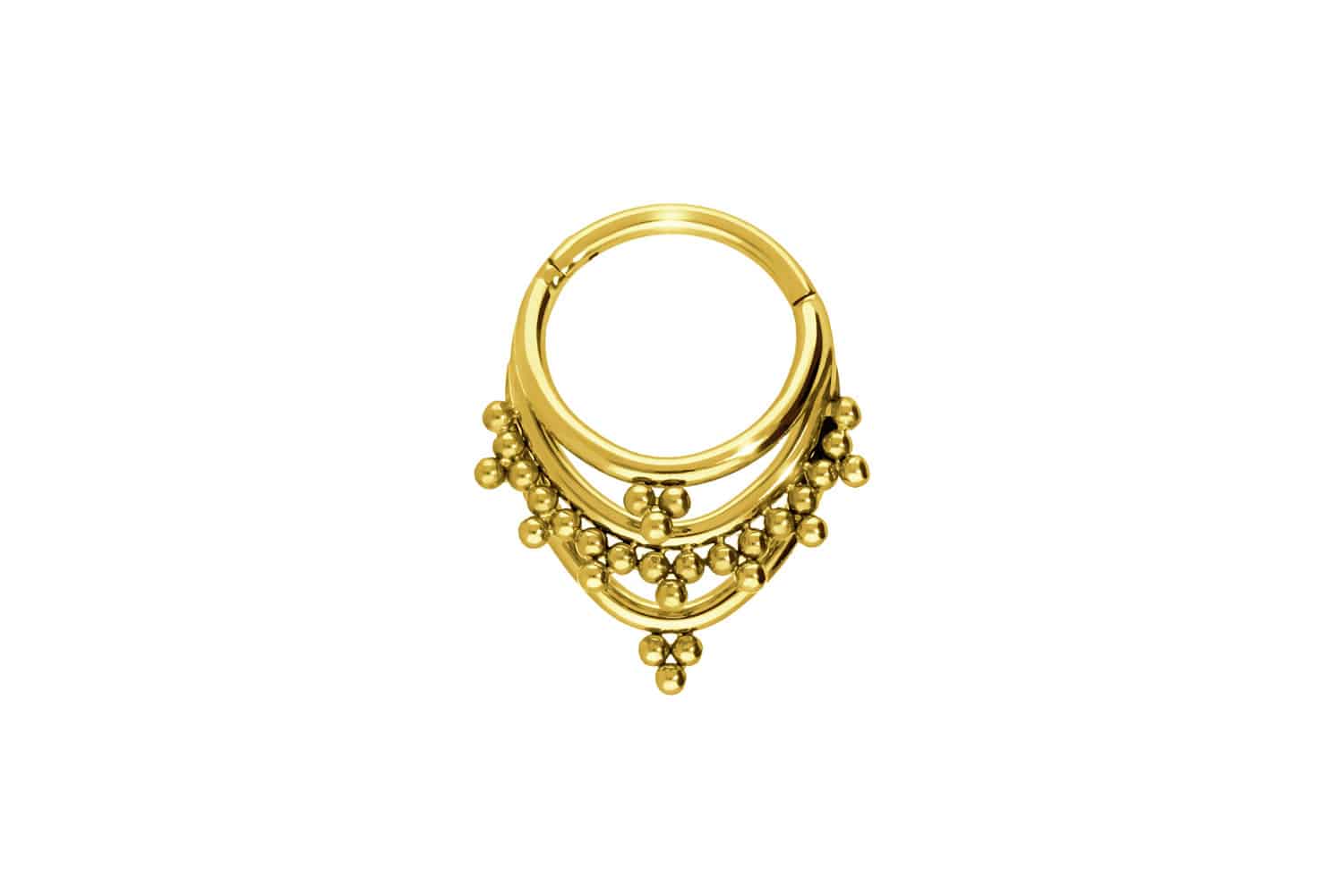 Titan Segmentring Clicker 3 RINGE + KUGELDREIECKE