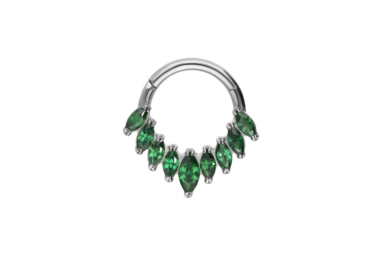 Titan Segmentring Clicker 9 EINGEFASSTE KRISTALLE