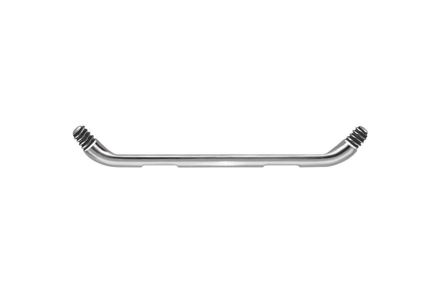 Titan Surface Barbell FLACH ZWEI LÖCHER (45 Grad) ohne Kugeln *DAUERTIEFPREIS*