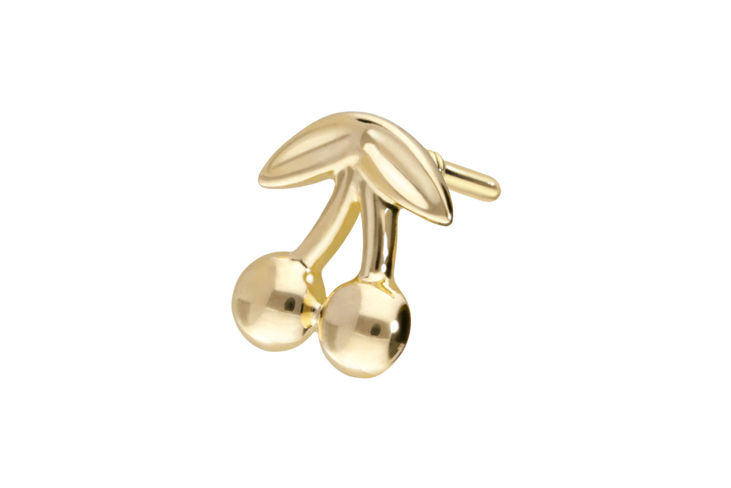 14 carat gold screw-in attachment with external thread CHERRIES