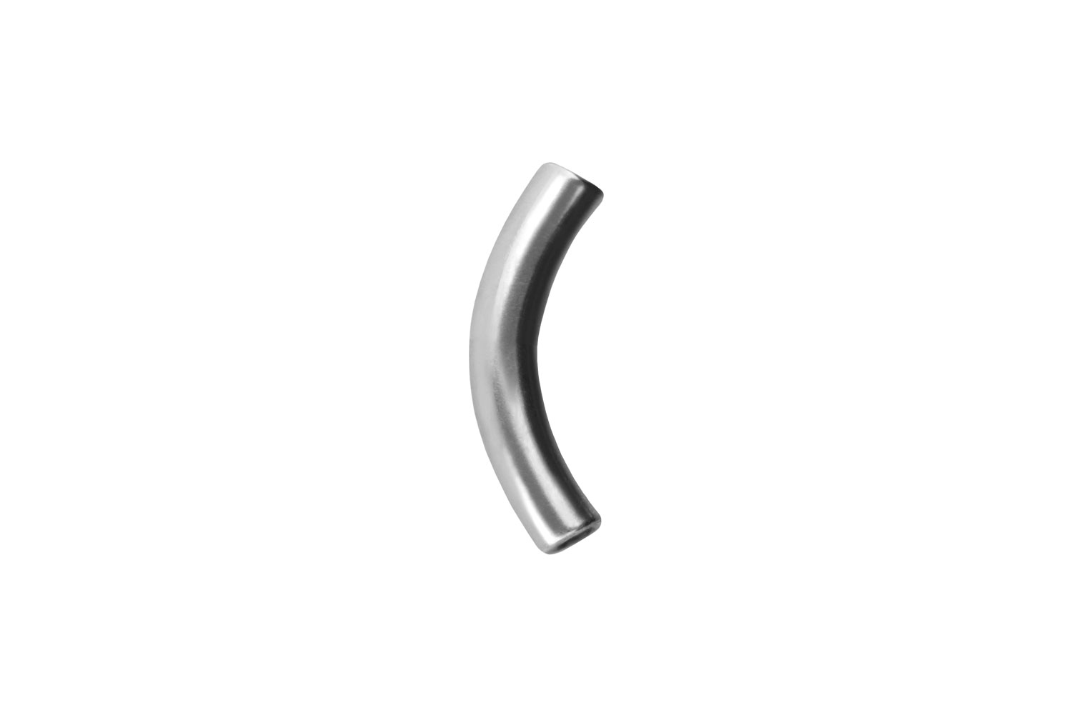 Titanium banana with internal thread without balls