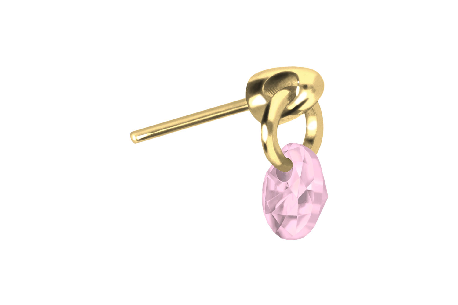Titan Aufsatz mit Push Pin RUNDER KRISTALL