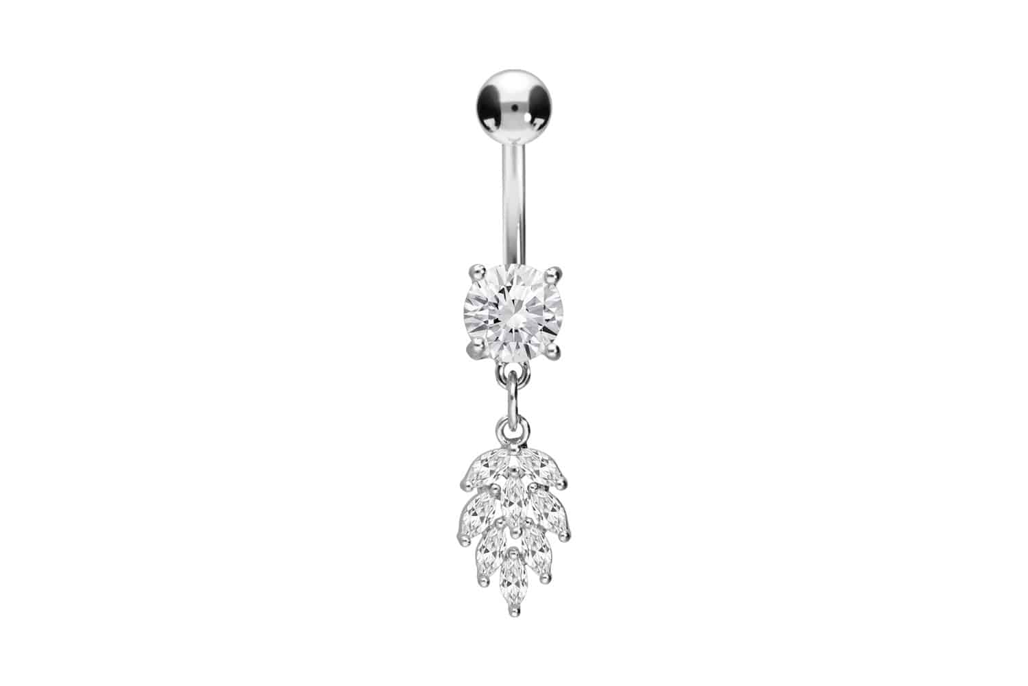 Surgical steel bananabell CRYSTAL CONE