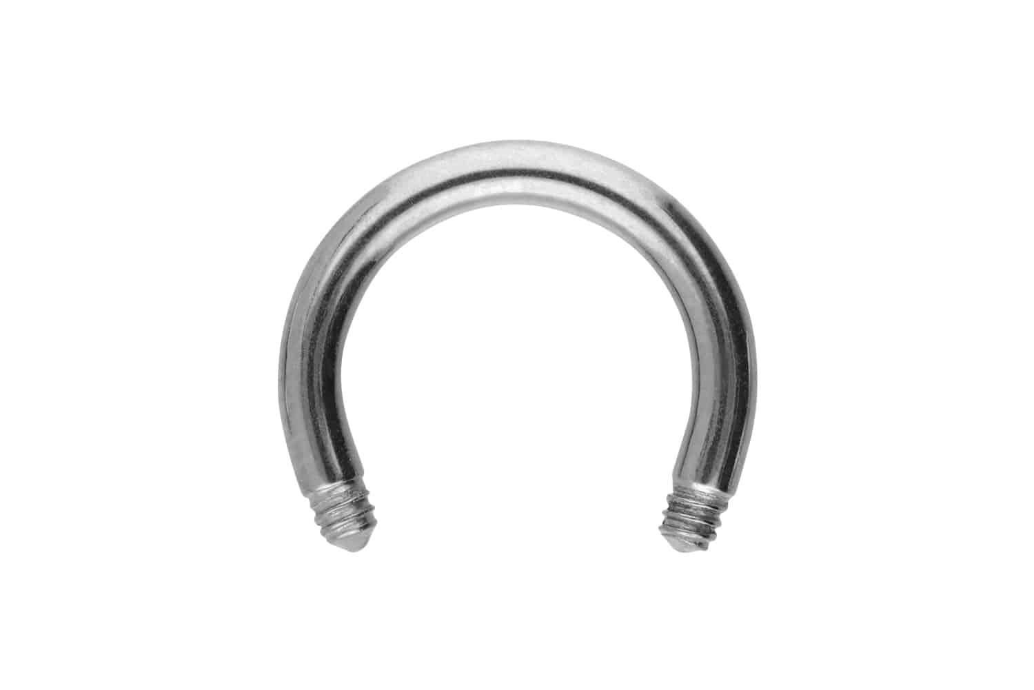 Titanium circular barbell without balls