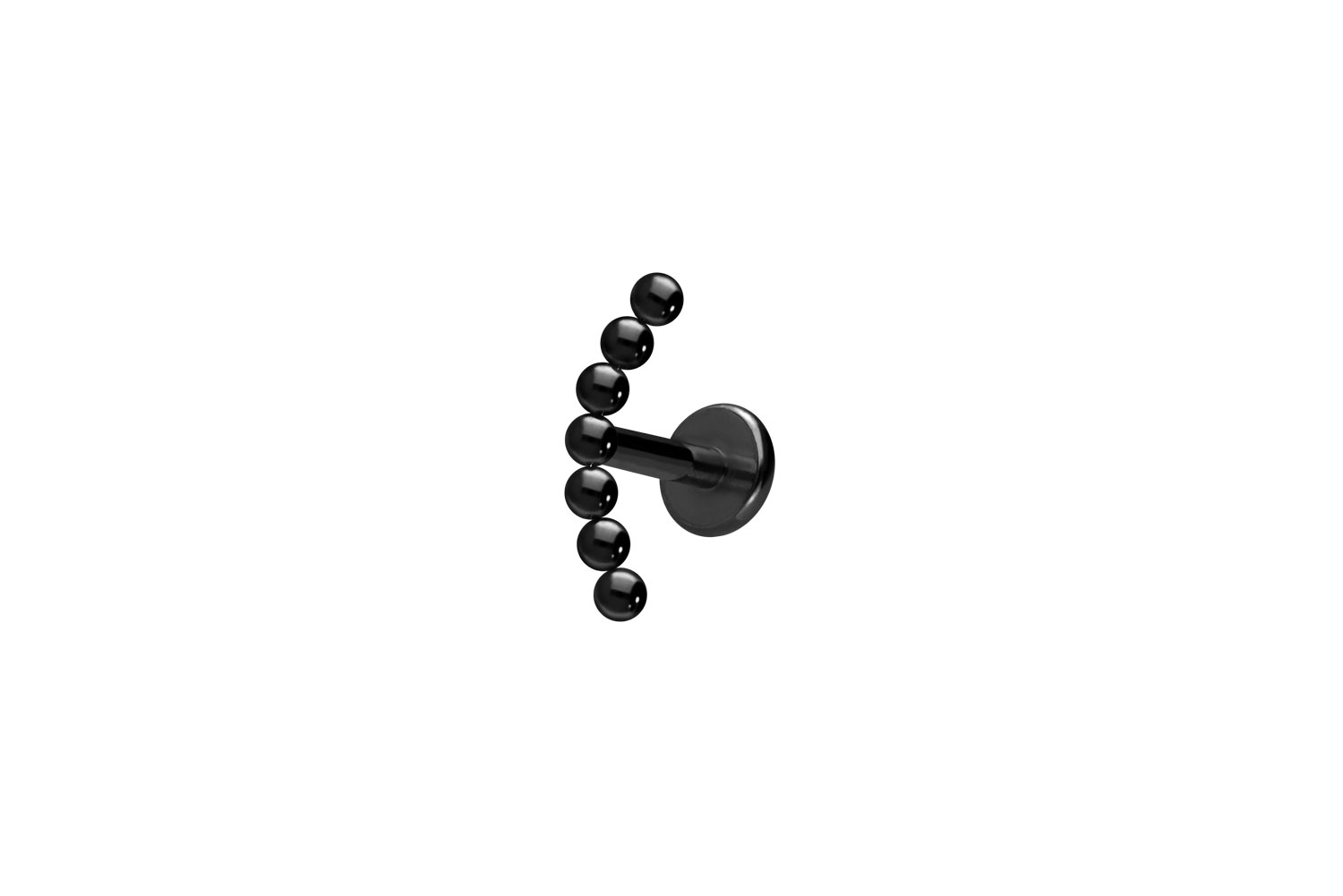 Titan Labret mit Innengewinde 7 KUGELN