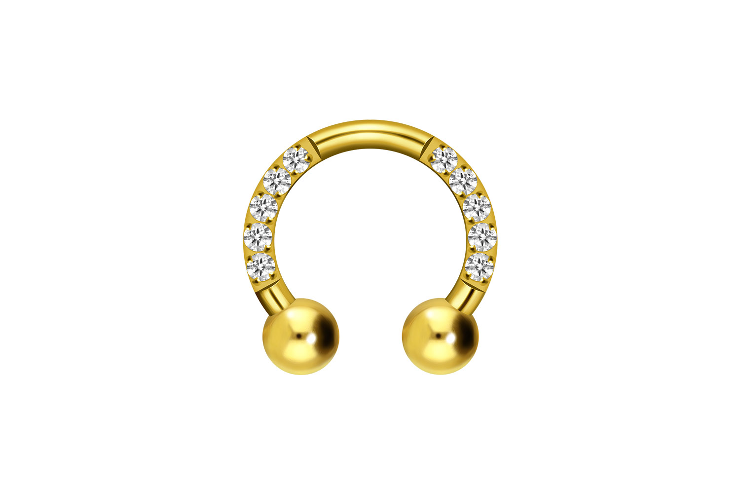 Titan Hufeisenring EINGEFASSTE KRISTALLE